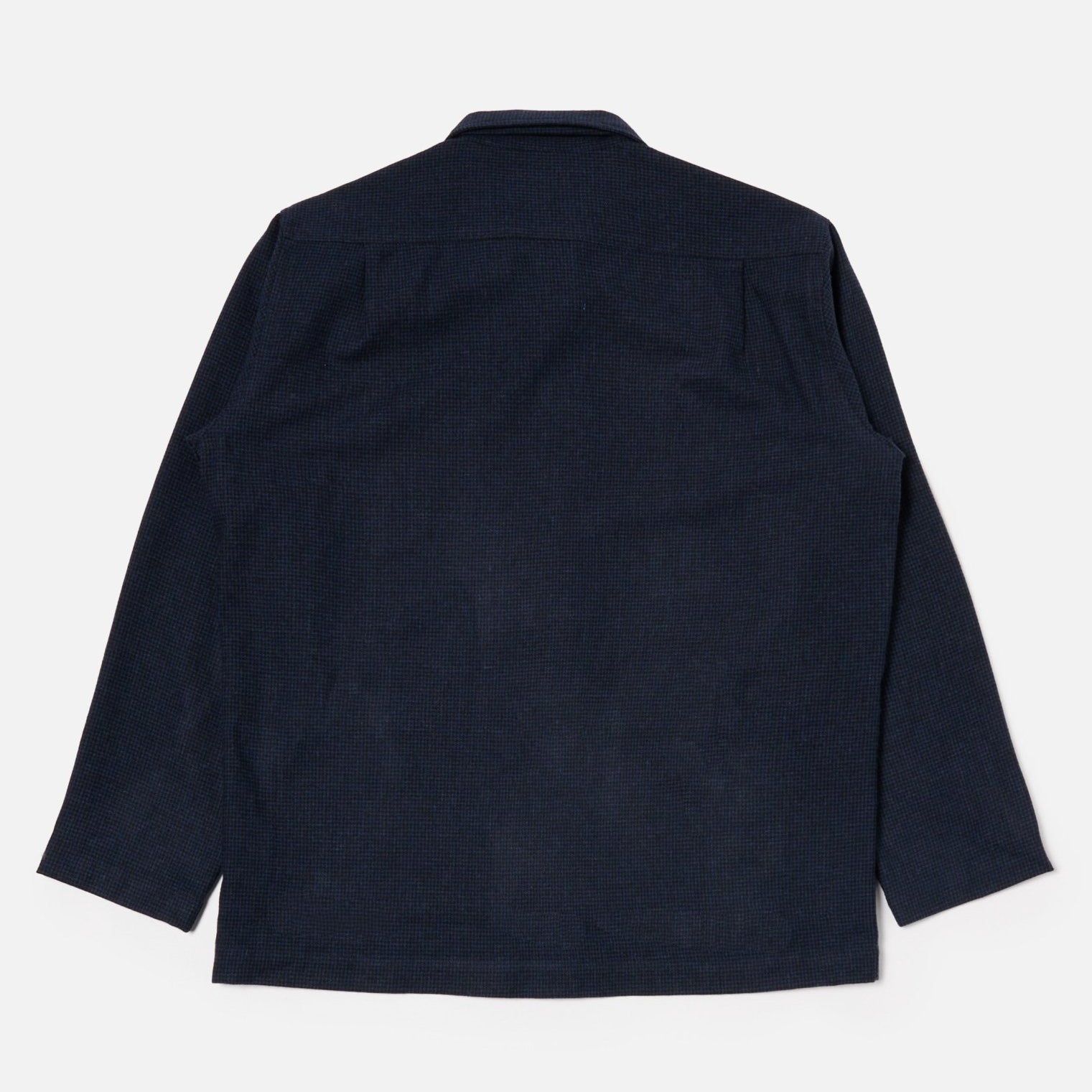 Universal Works Easy Overshirt Brushed Bari Navy - Steranko Clothing Manchester