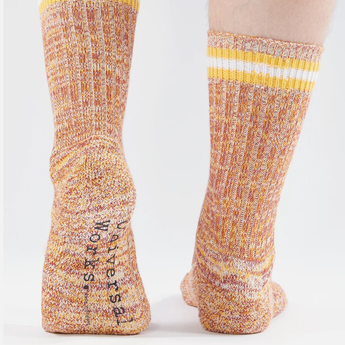 Universal Works Everyday Stripe Sock Yellow - Steranko Clothing Manchester