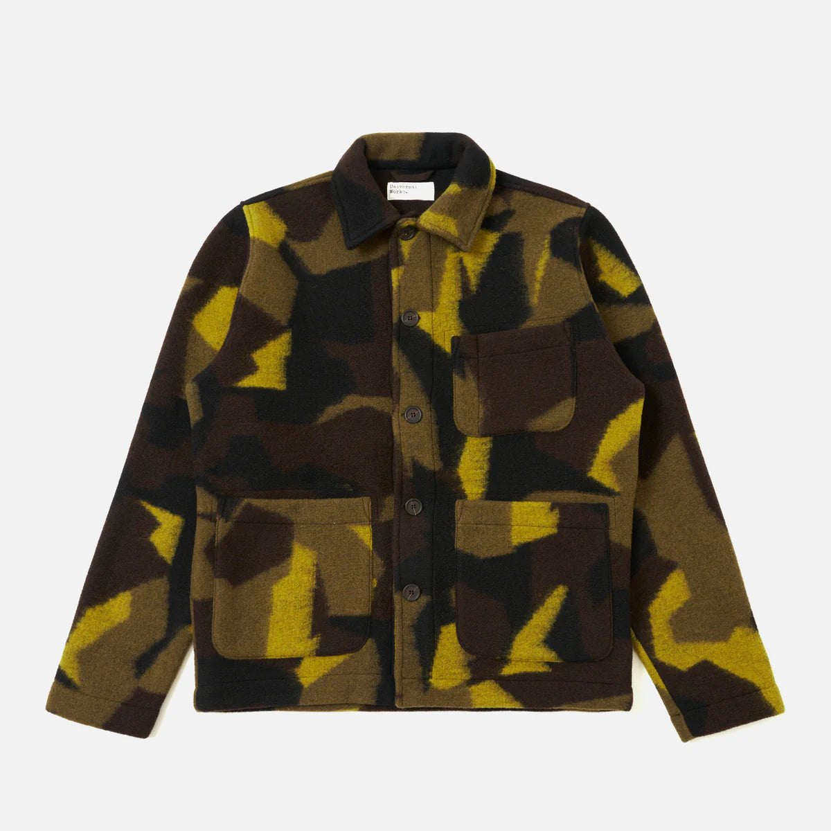 Universal Works Field Jacket Swede Camo Fleece - Steranko Clothing Manchester