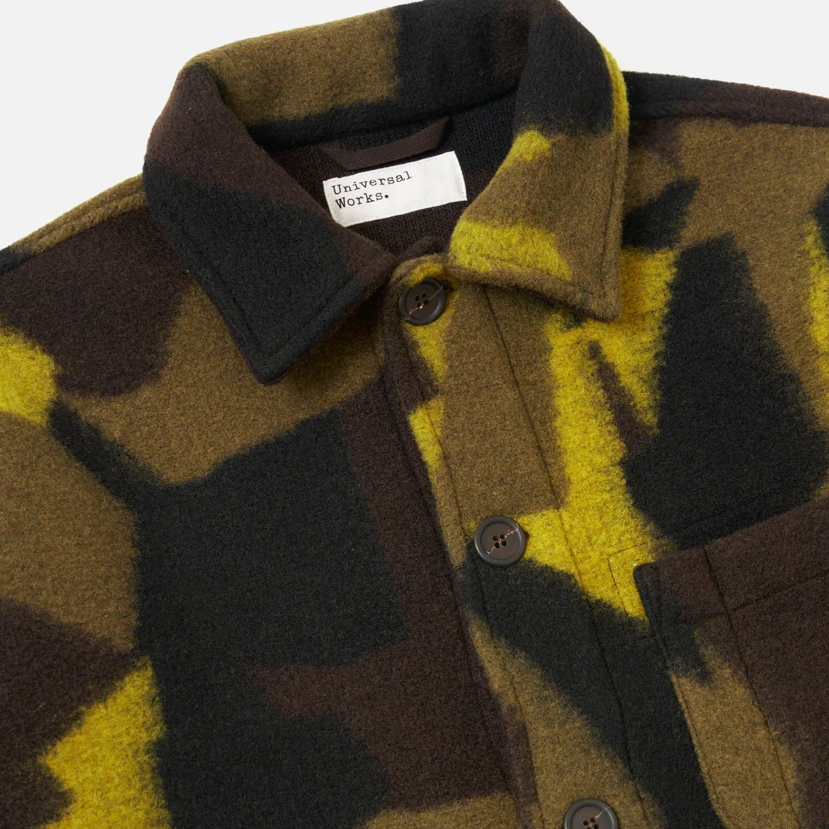 Universal Works Field Jacket Swede Camo Fleece - Steranko Clothing Manchester