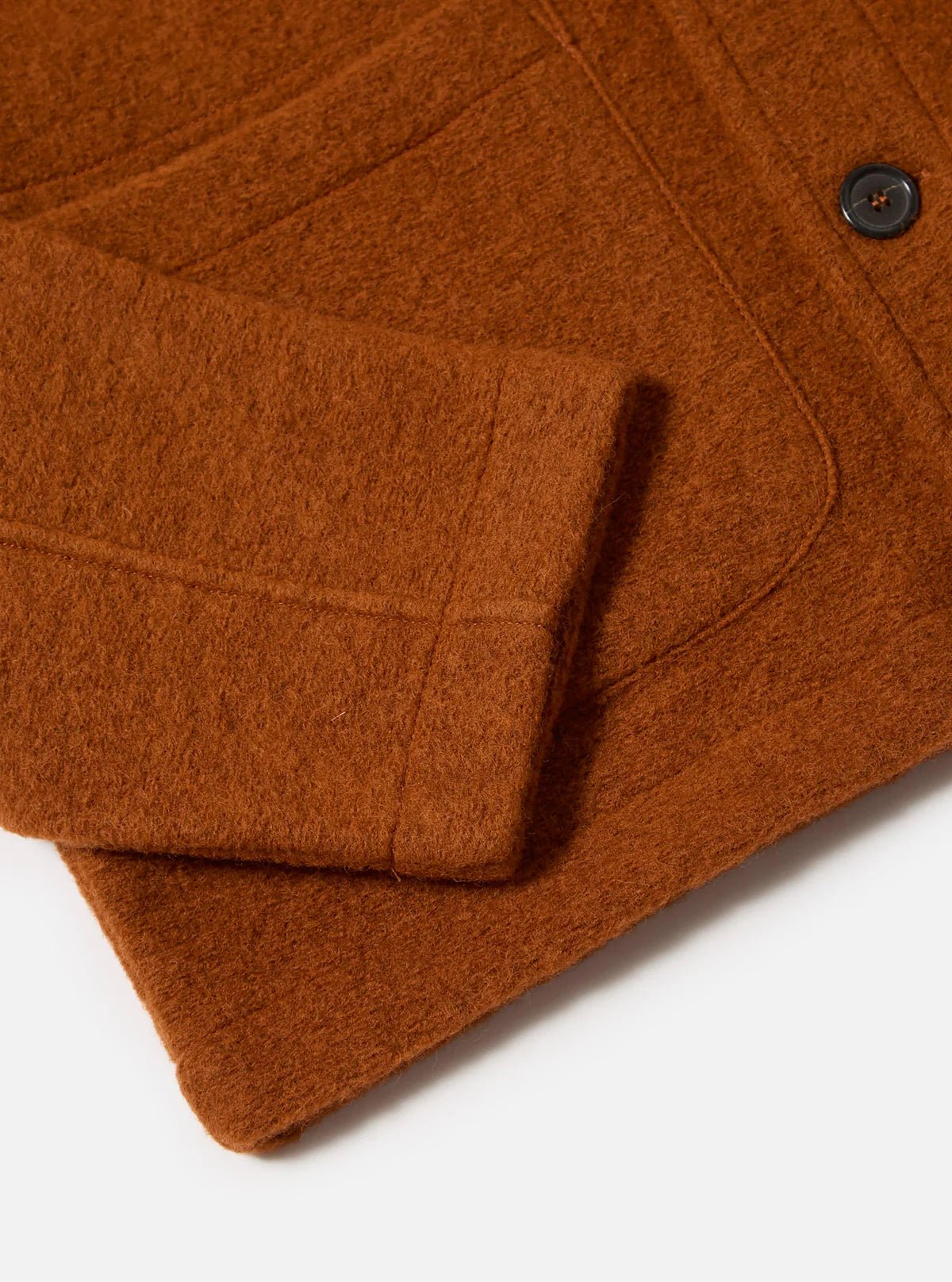 Universal Works Field Jacket Wool Fleece Rust - Steranko Clothing Manchester