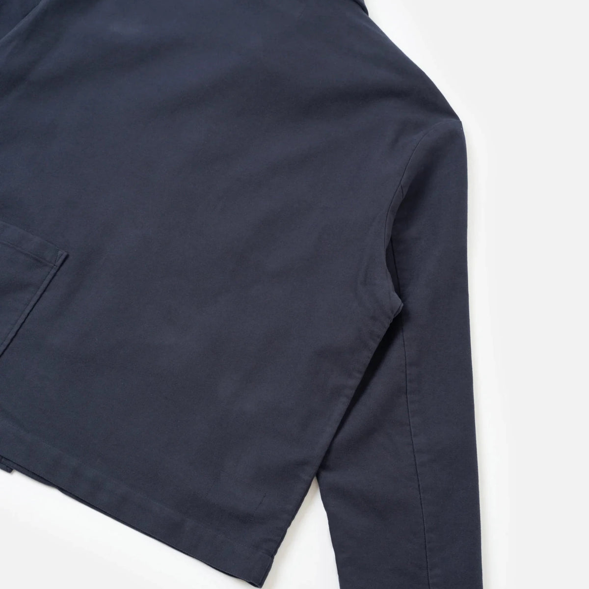 Universal Works Ives Jacket Comfort Moleskin Navy - Steranko Clothing Manchester