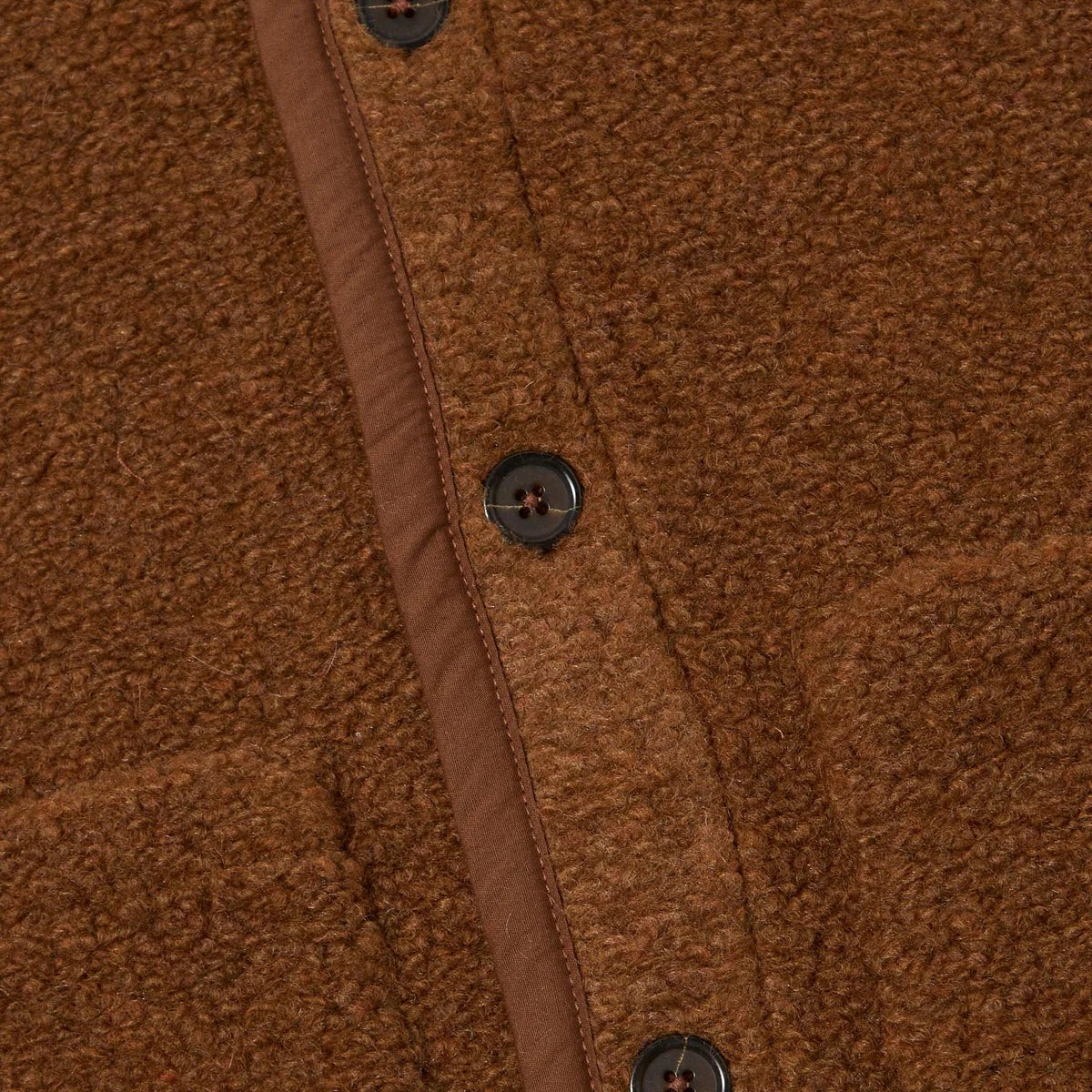 Universal Works Lancaster Gilet Alvar Fleece Cumin - Steranko Clothing Manchester