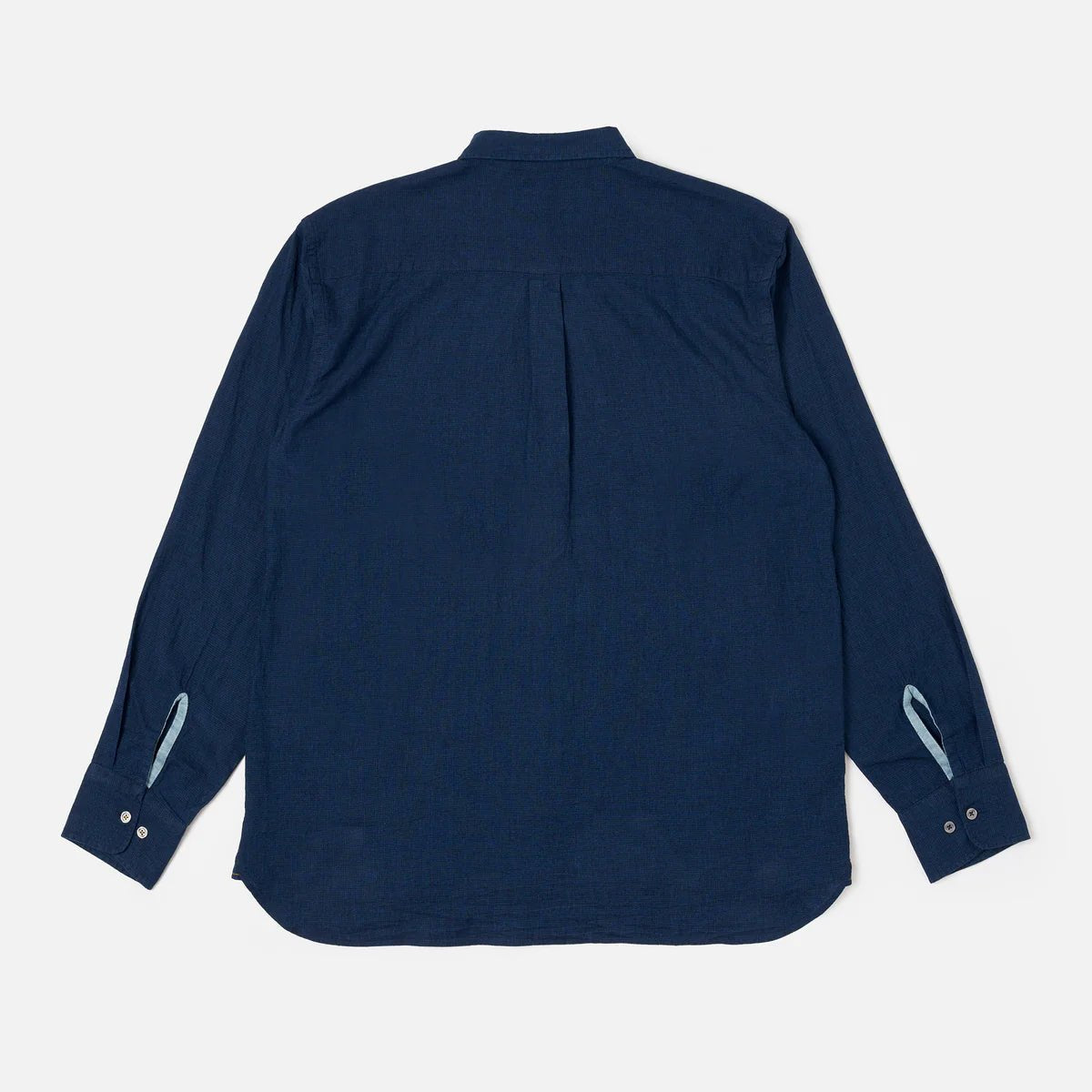 Universal Works Lazy Day Shirt Indigo Lincot Denim - Steranko Clothing Manchester