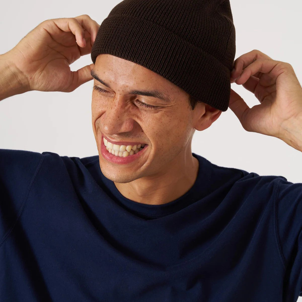 Universal Works Merino Wool Watch Cap Brown - Steranko Clothing Manchester