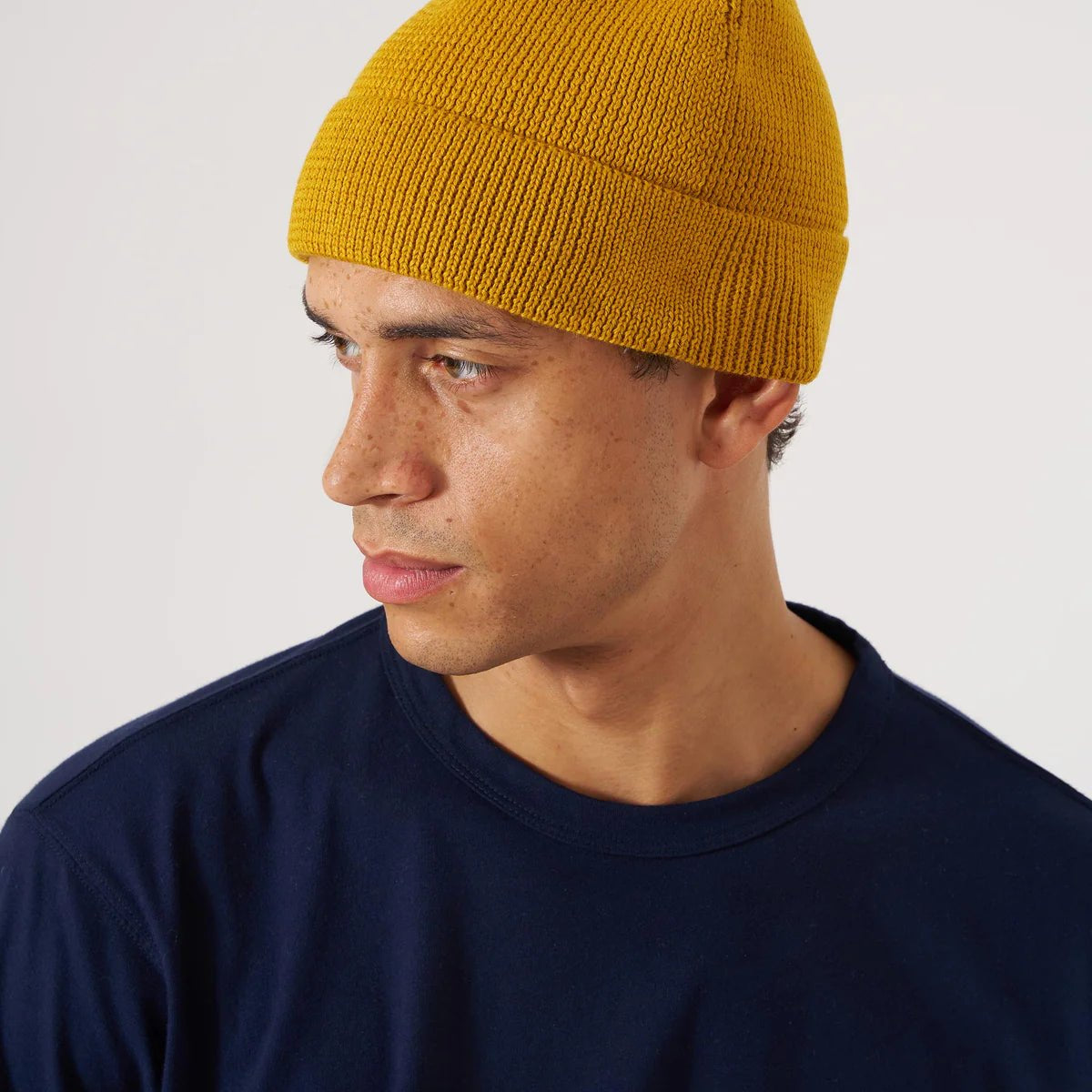 Universal Works Merino Wool Watch Cap Gold - Steranko Clothing Manchester