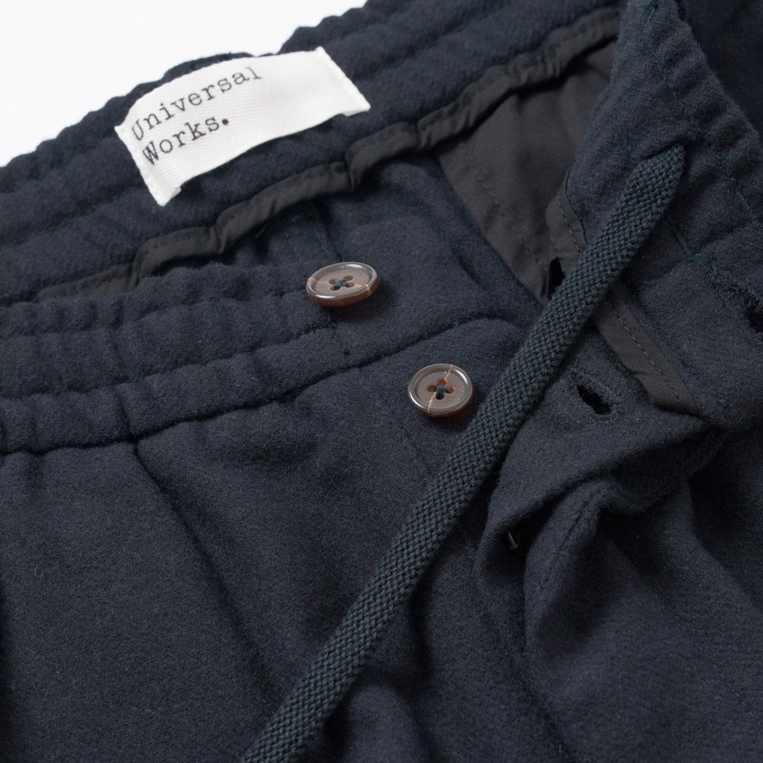 Universal Works Oxford Pant Dark Navy Dublin Wool Mix - Steranko Clothing Manchester