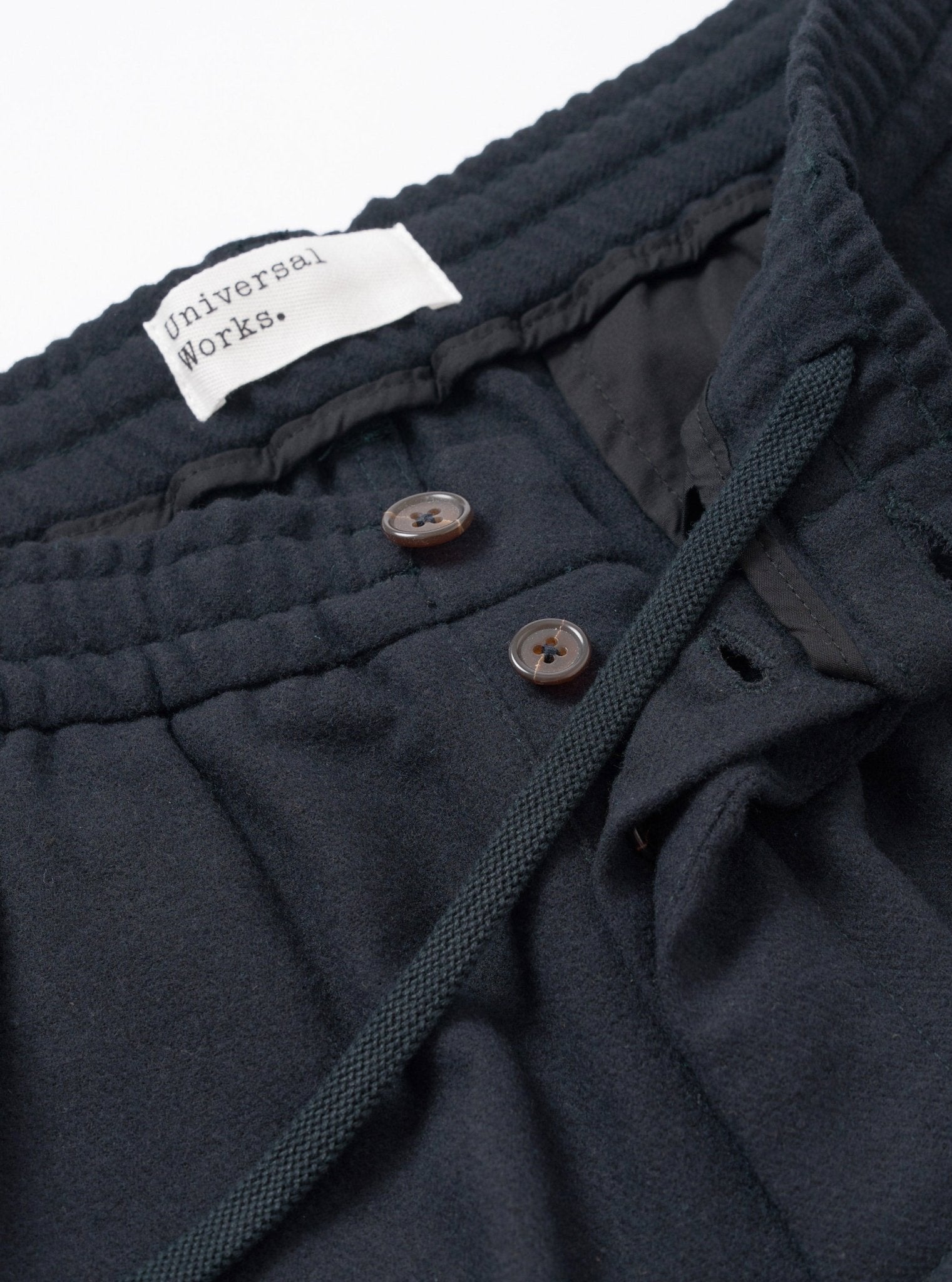 Universal Works Oxford Pant Dark Navy Dublin Wool Mix - Steranko Clothing Manchester