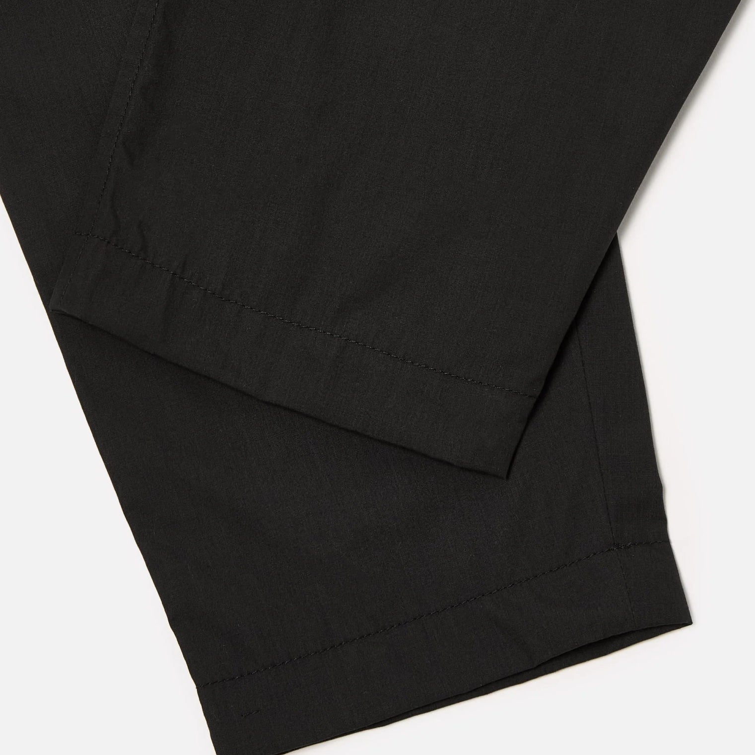 Universal Works Pleated Track Pant Black Tech - Steranko Clothing Manchester