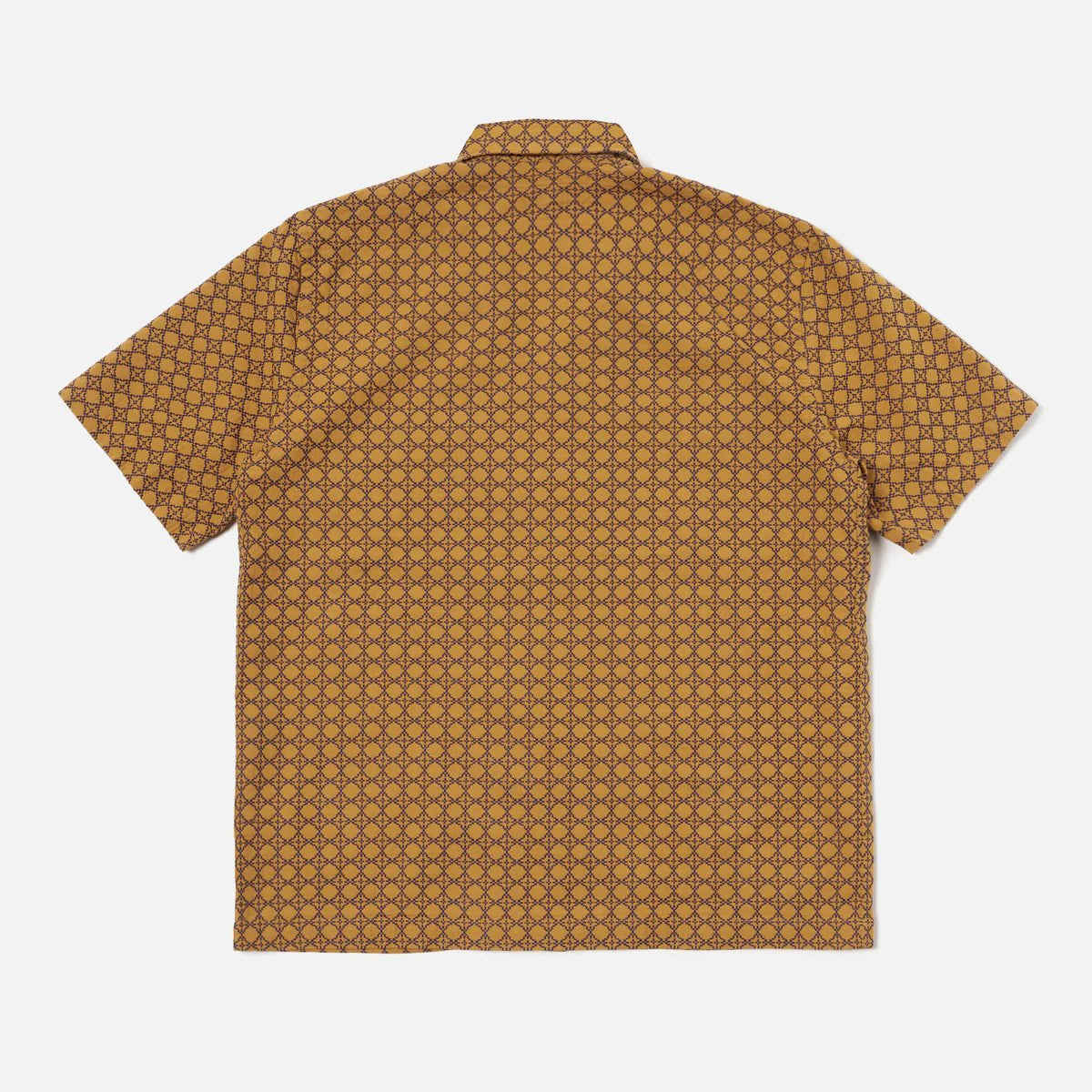 Universal Works Road Shirt Gold / Navy - Steranko Clothing Manchester