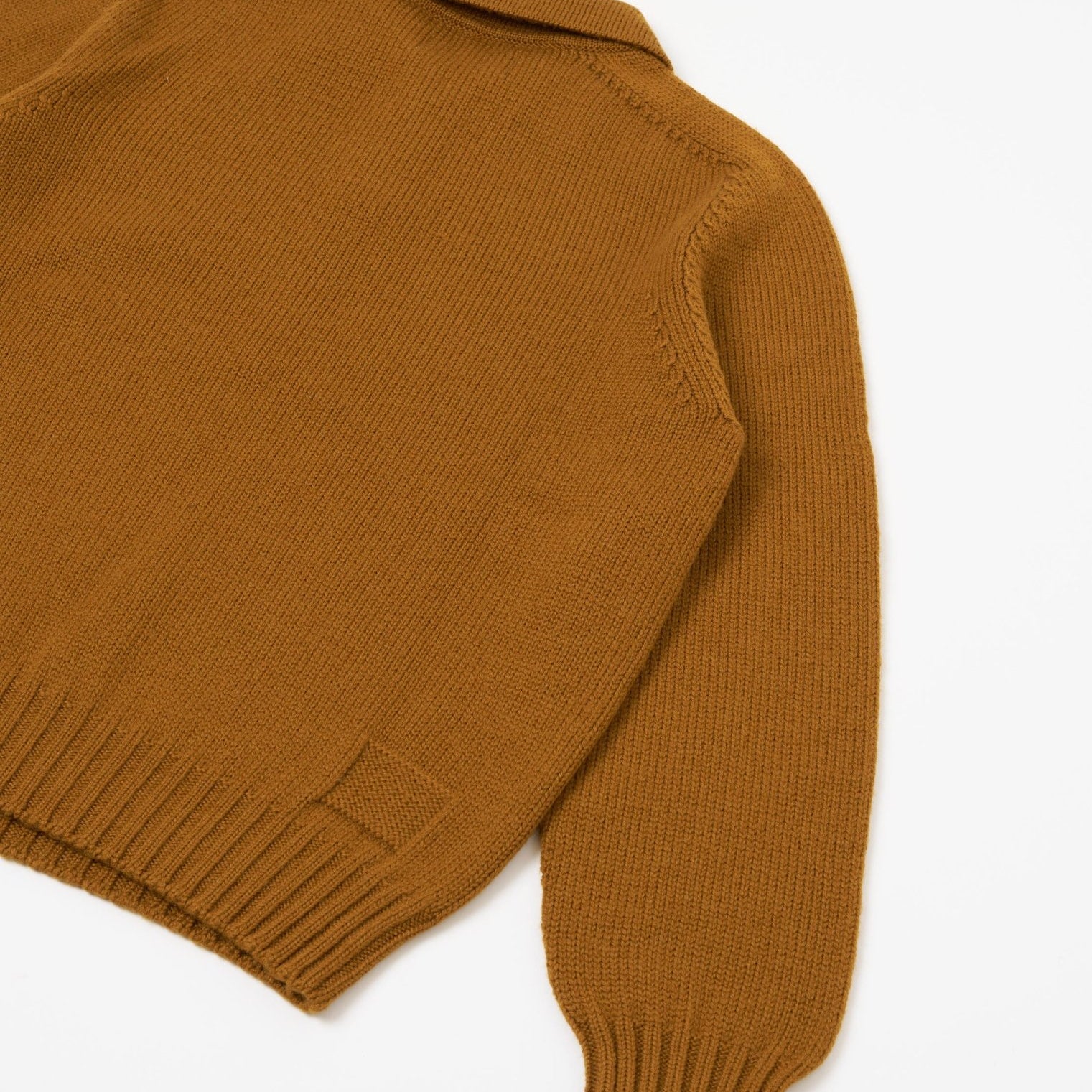 Universal Works Shetland Wild Curtis Sweater Gold - Steranko Clothing Manchester