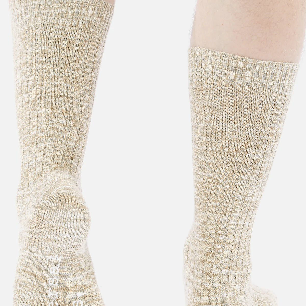 Universal Works Slub Knit Sock Dark Sand - Steranko Clothing Manchester