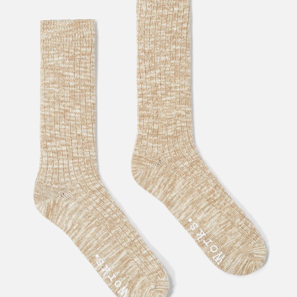Universal Works Slub Knit Sock Dark Sand - Steranko Clothing Manchester