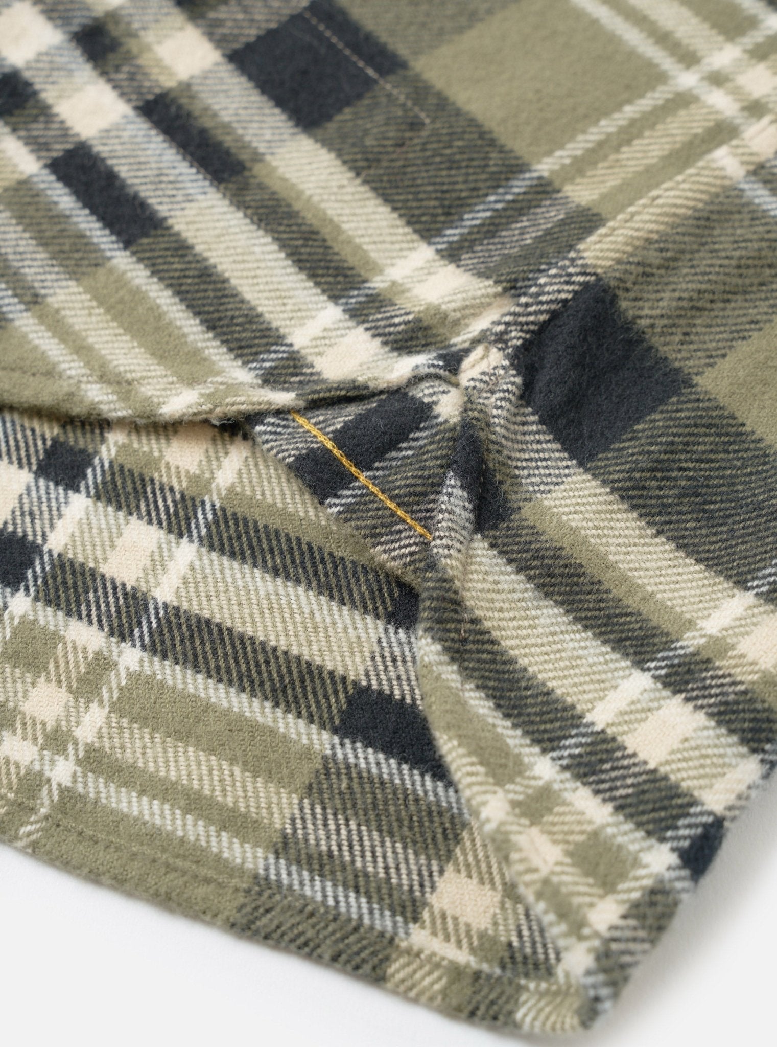 Universal Works Standard Shirt Olive Jazz Check - Steranko Clothing Manchester