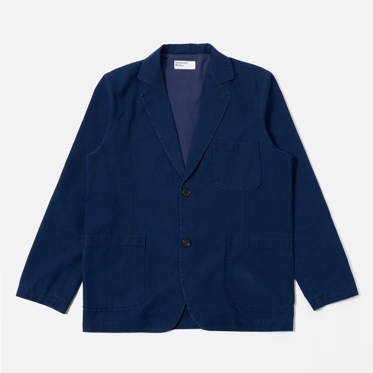 Universal Works Two Button Jacket Kimstop Indigo - Steranko Clothing Manchester
