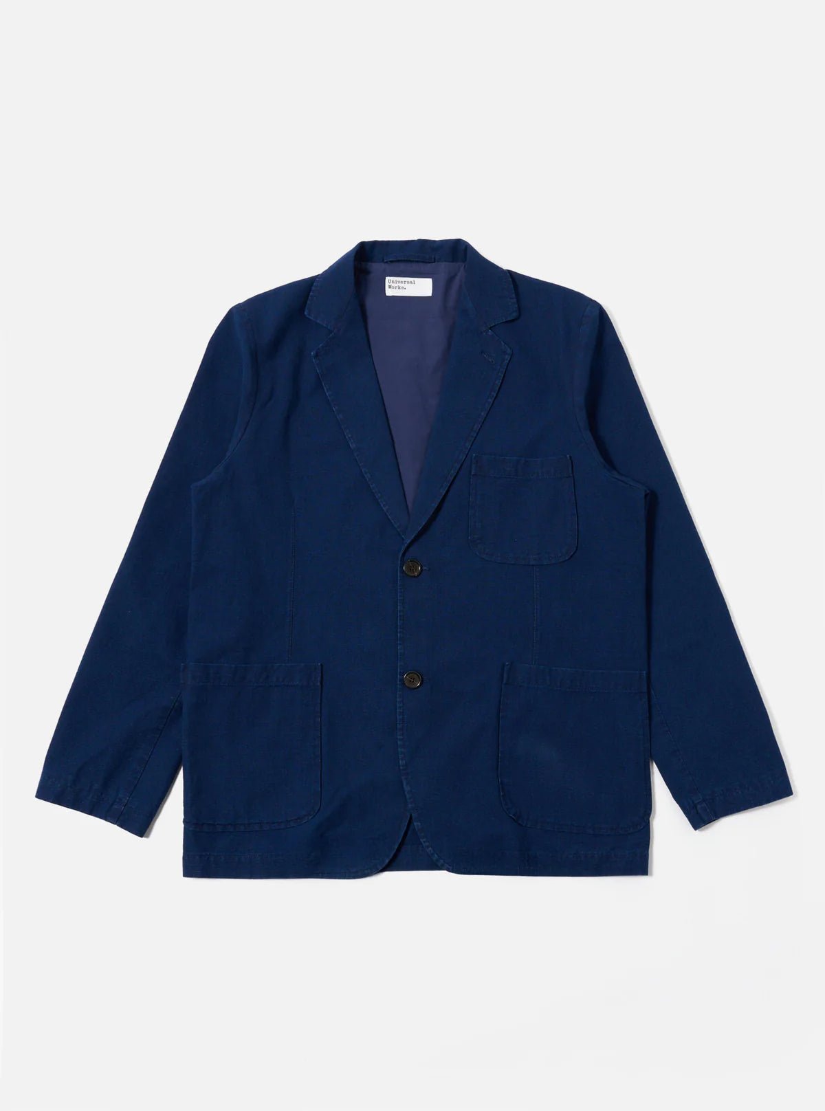 Universal Works Two Button Jacket Kimstop Indigo - Steranko Clothing Manchester