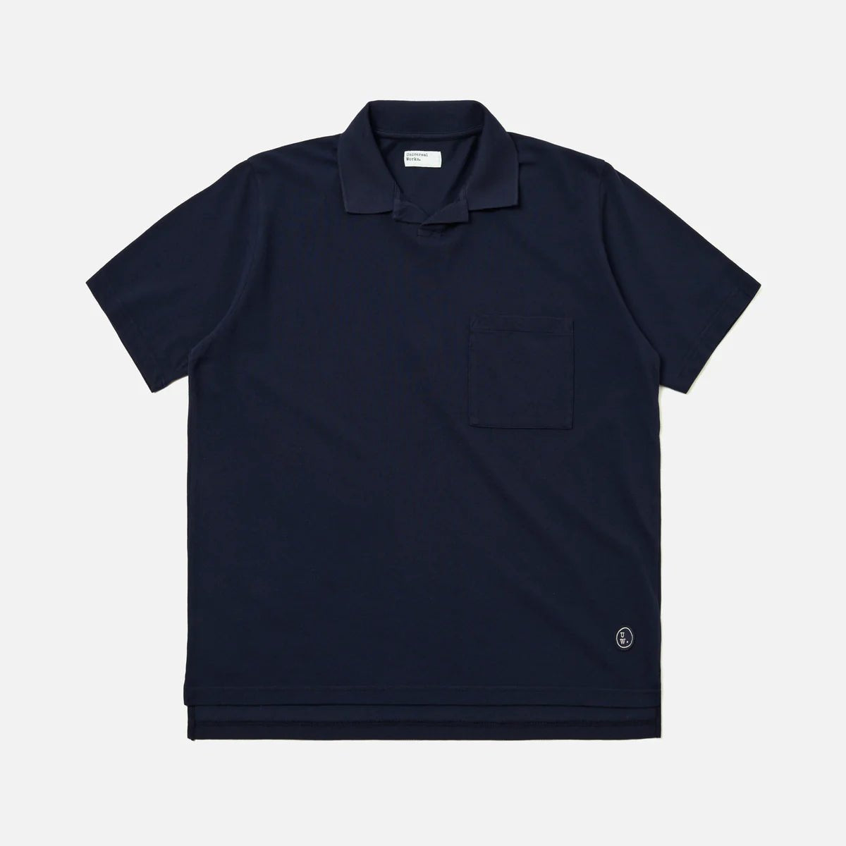 Universal Works Vacation Polo Bright Navy Piquet - Steranko Clothing Manchester