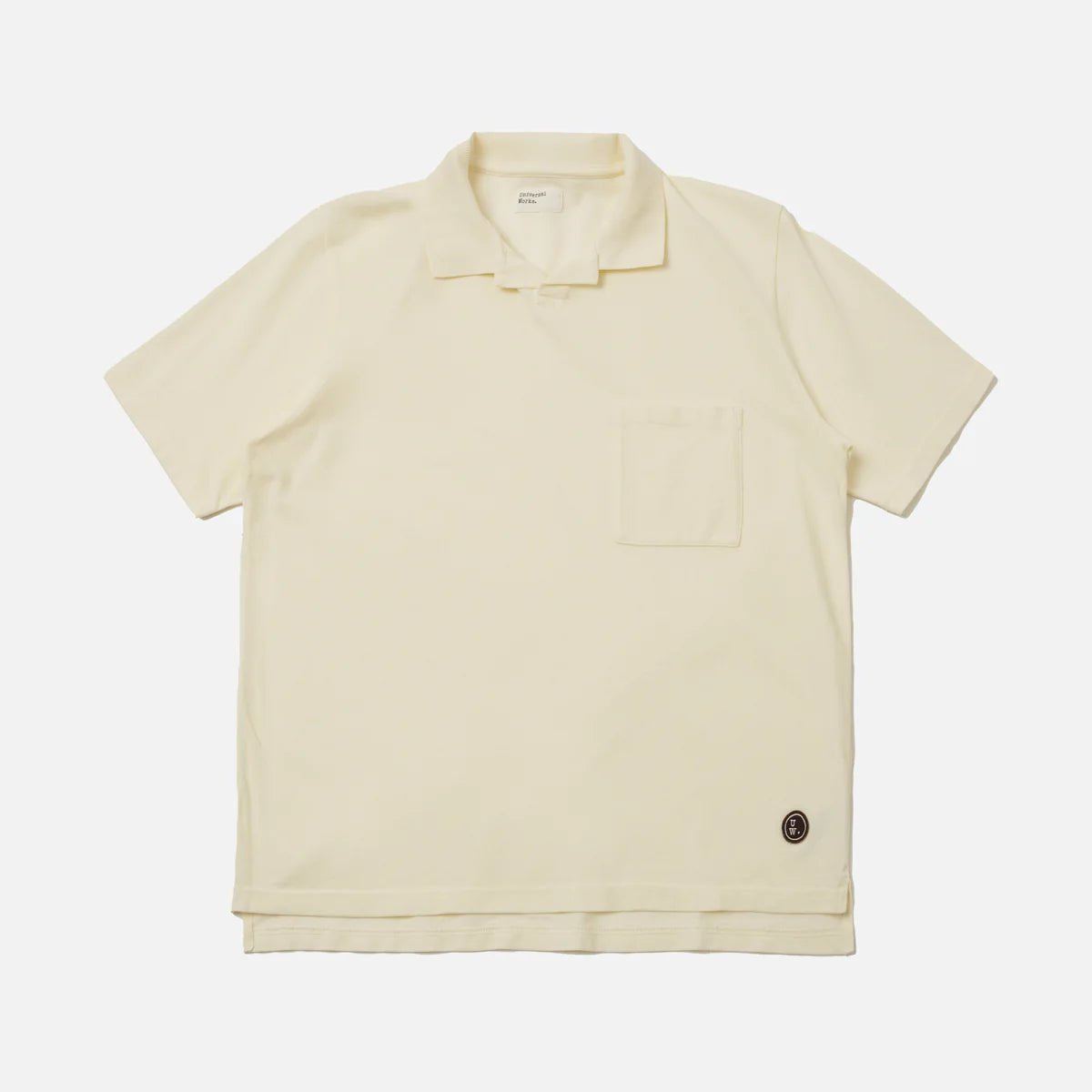 Universal Works Vacation Polo Ecru Piquet - Steranko Clothing Manchester
