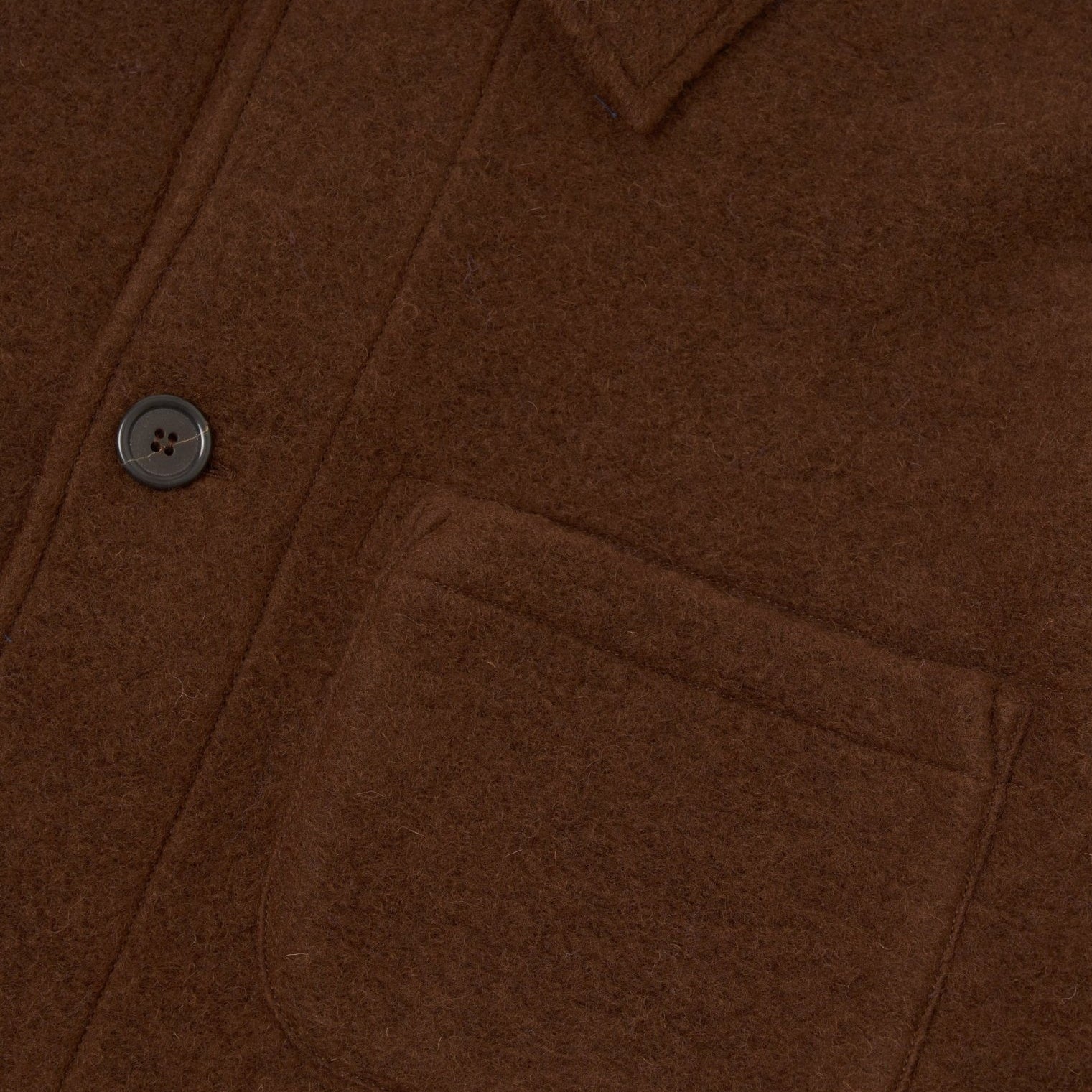 Universal Works Wool Fleece Field Jacket Cacao - Steranko Clothing Manchester