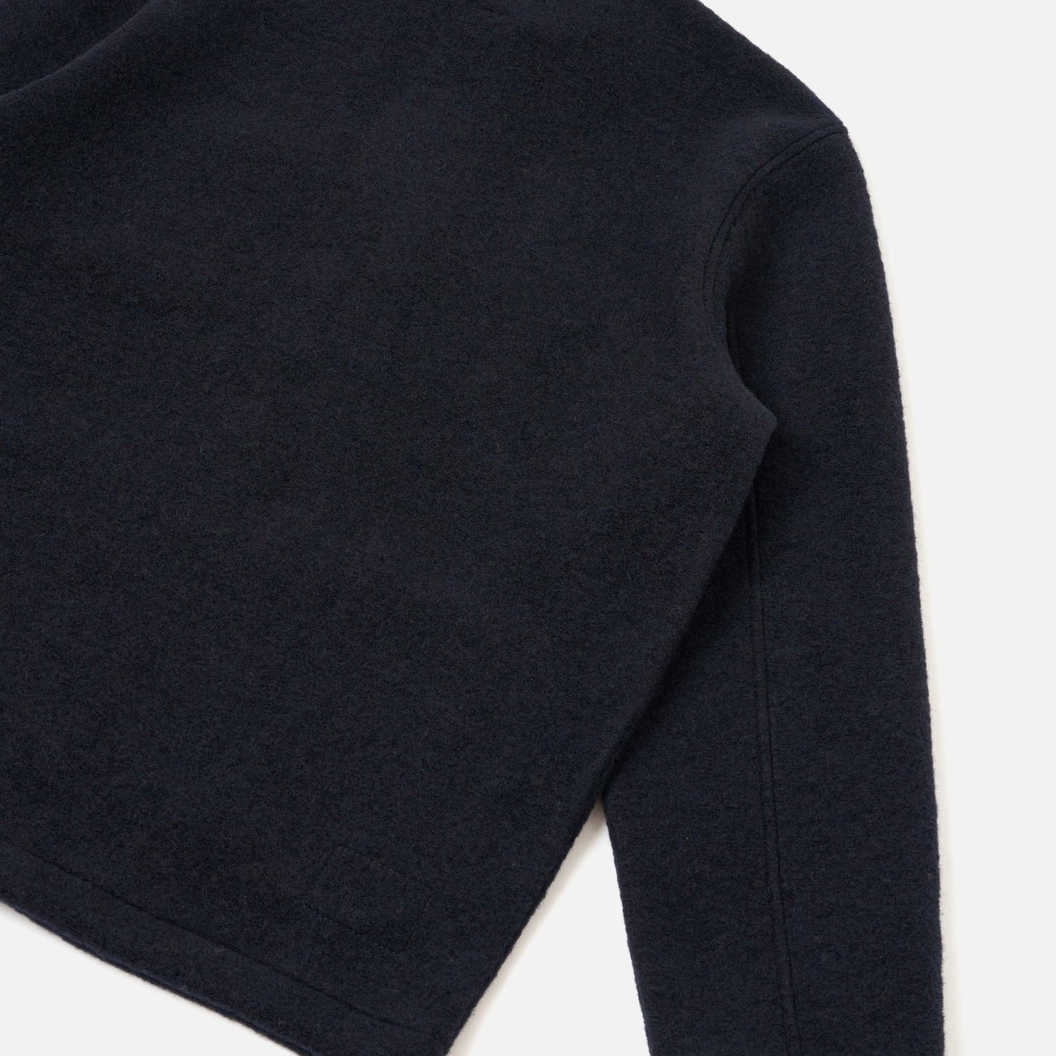 Universal Works Wool Fleece Field Jacket Navy - Steranko Clothing Manchester
