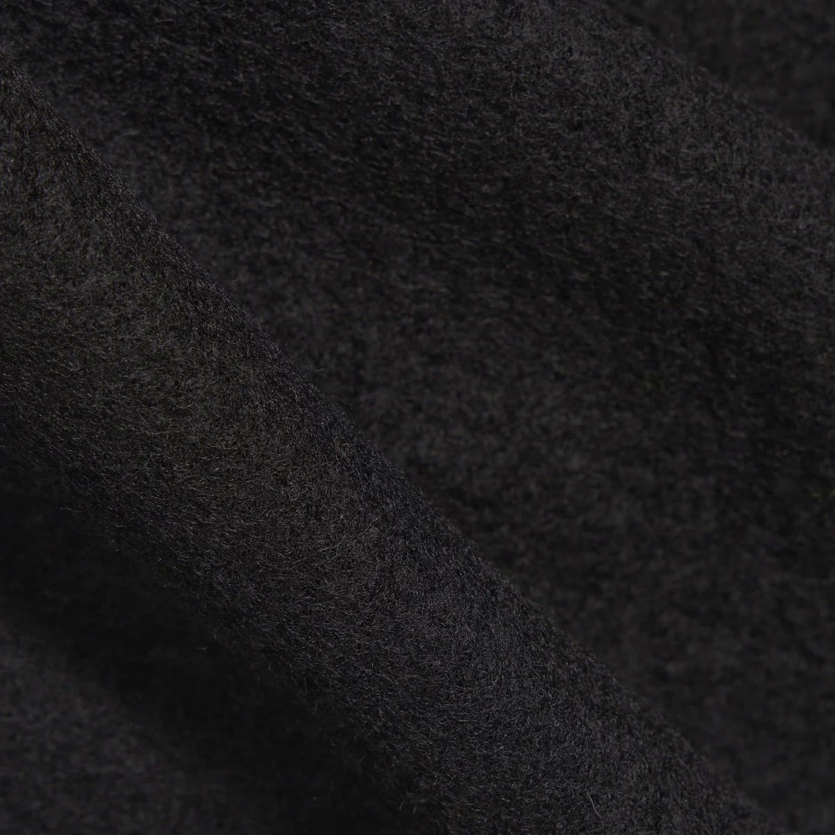 Universal Works Wool Fleece Zip Bomber Black - Steranko Clothing Manchester