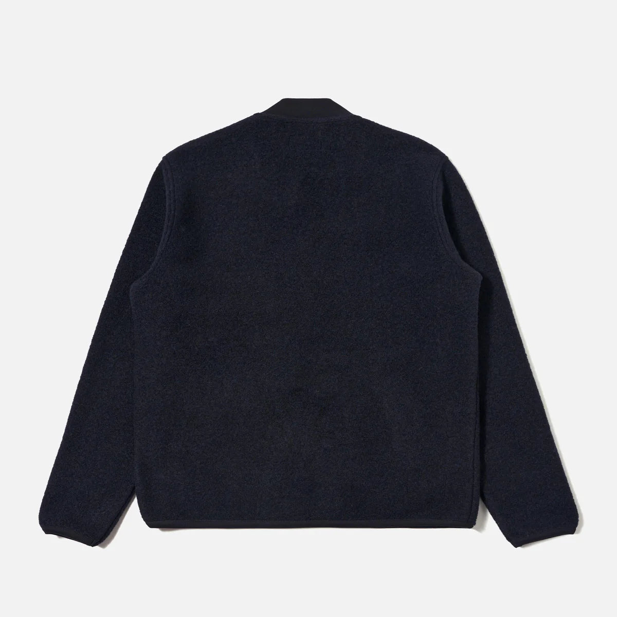 Universal Works Wool Fleece Zip Bomber Navy - Steranko Clothing Manchester