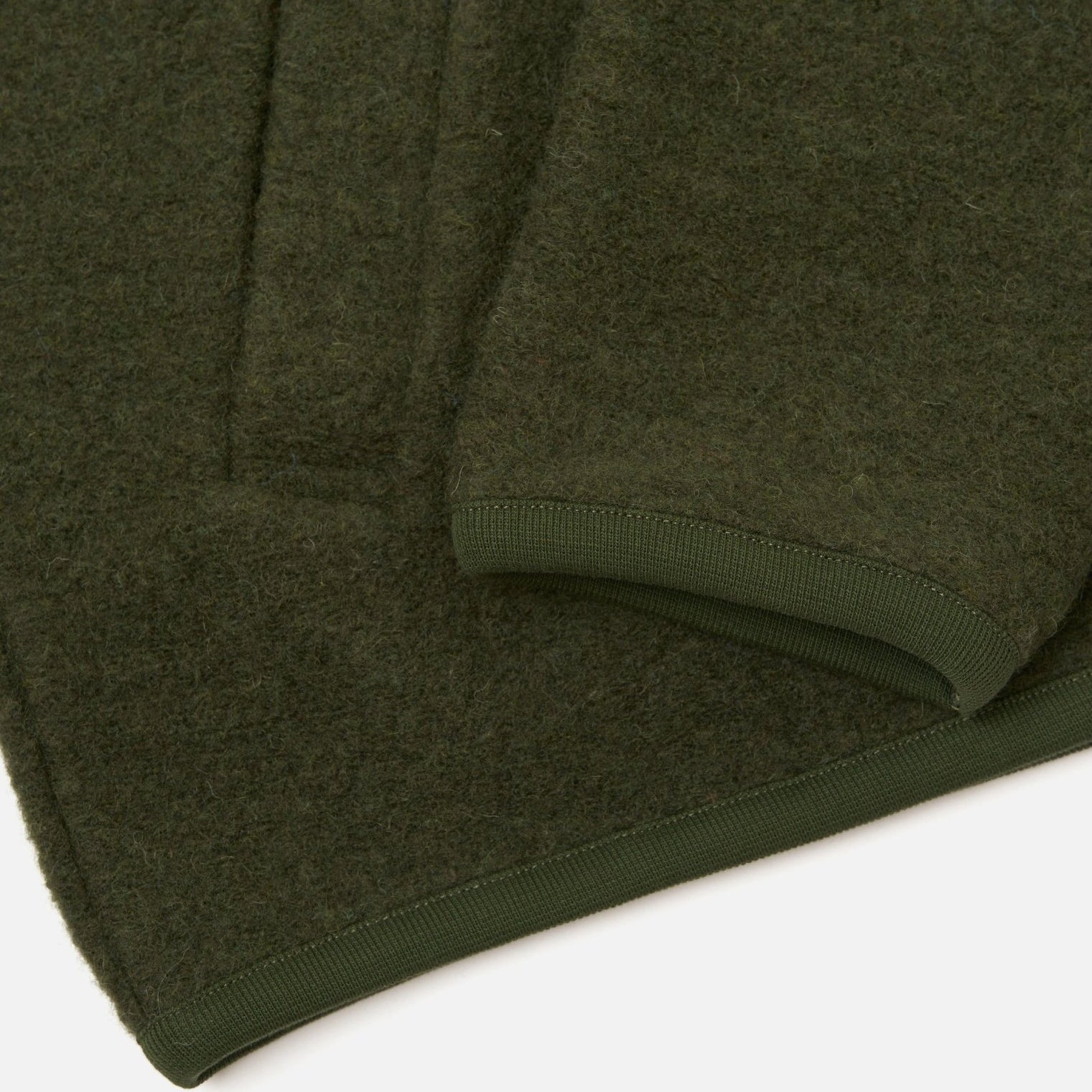 Universal Works Wool Fleece Zip Bomber Olive - Steranko Clothing Manchester