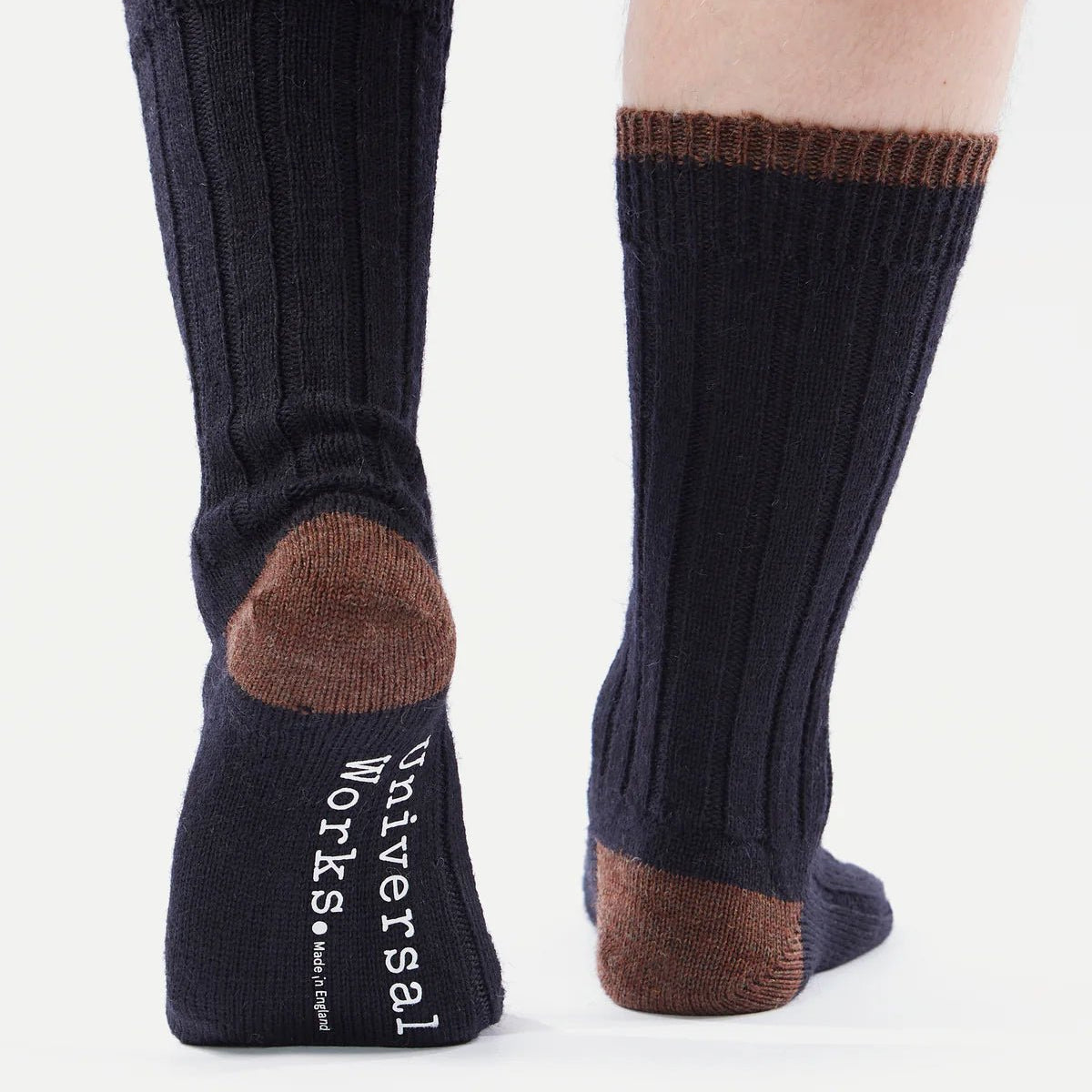 Universal Works Wool Hike Sock Navy - Steranko Clothing Manchester