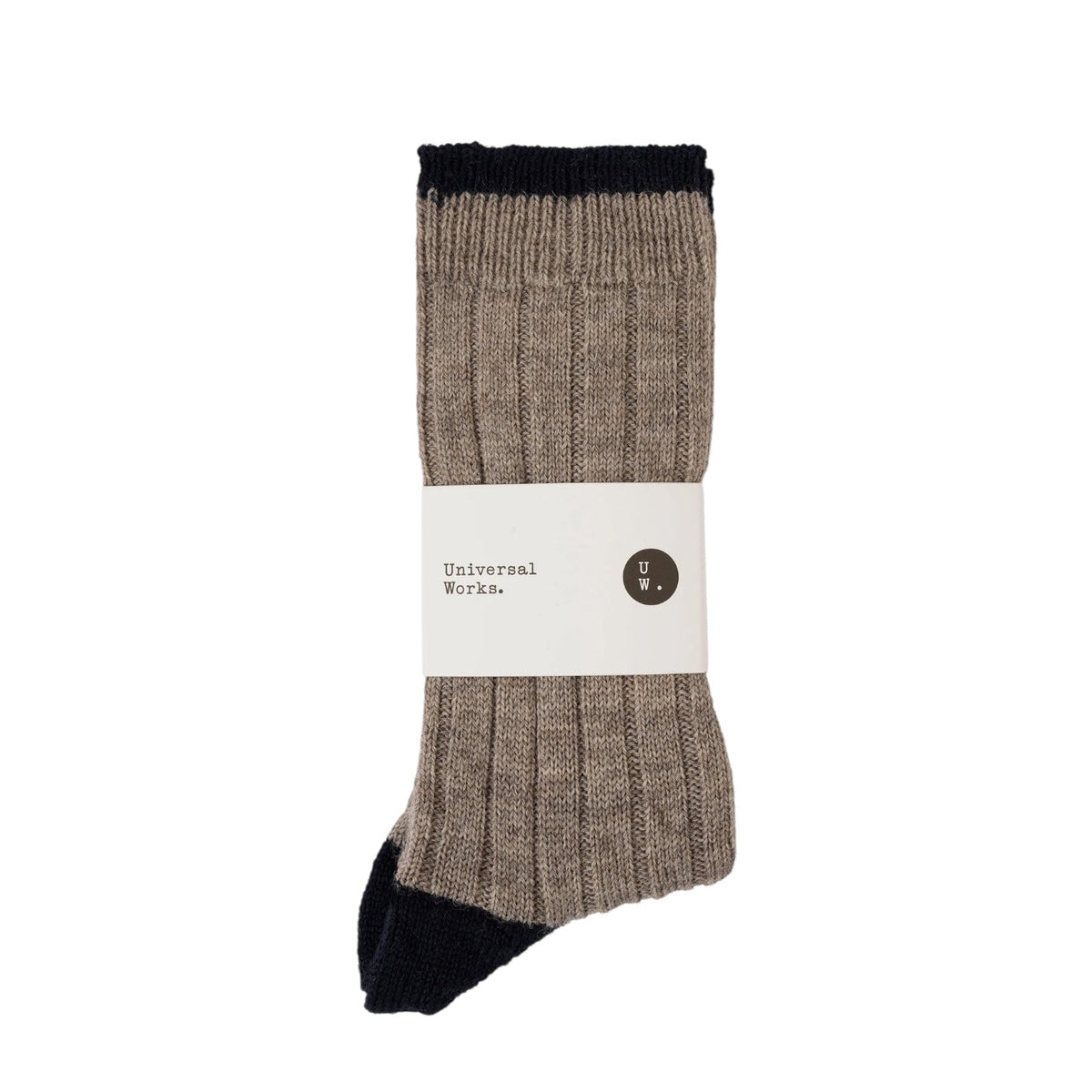 Universal Works Wool Hike Sock Stone - Steranko Clothing Manchester
