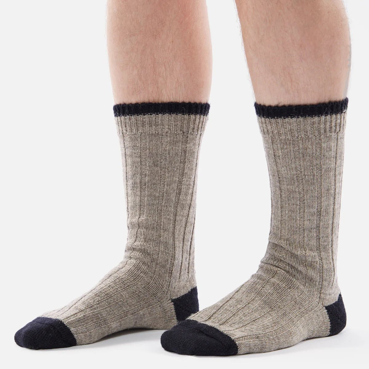 Universal Works Wool Hike Sock Stone - Steranko Clothing Manchester