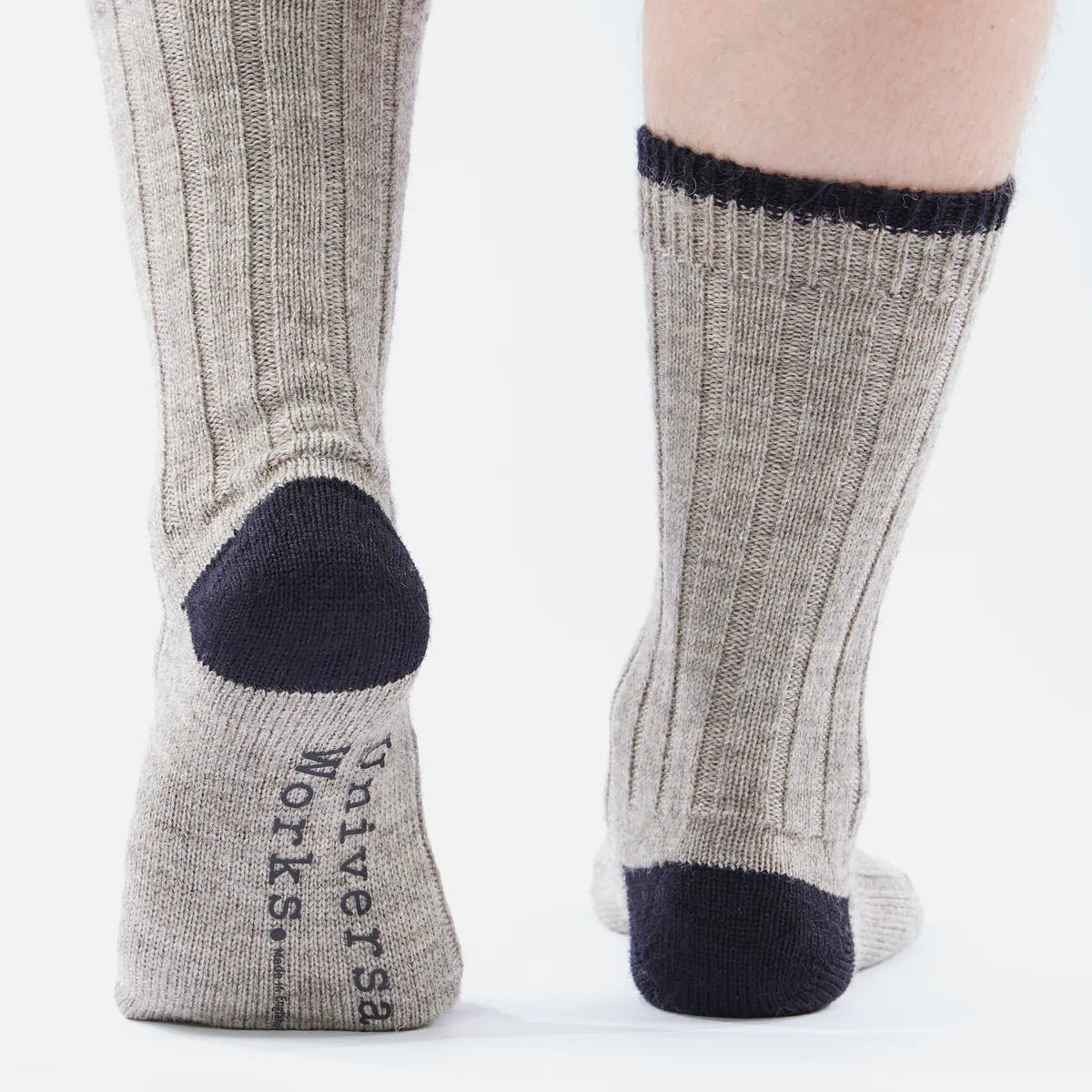 Universal Works Wool Hike Sock Stone - Steranko Clothing Manchester