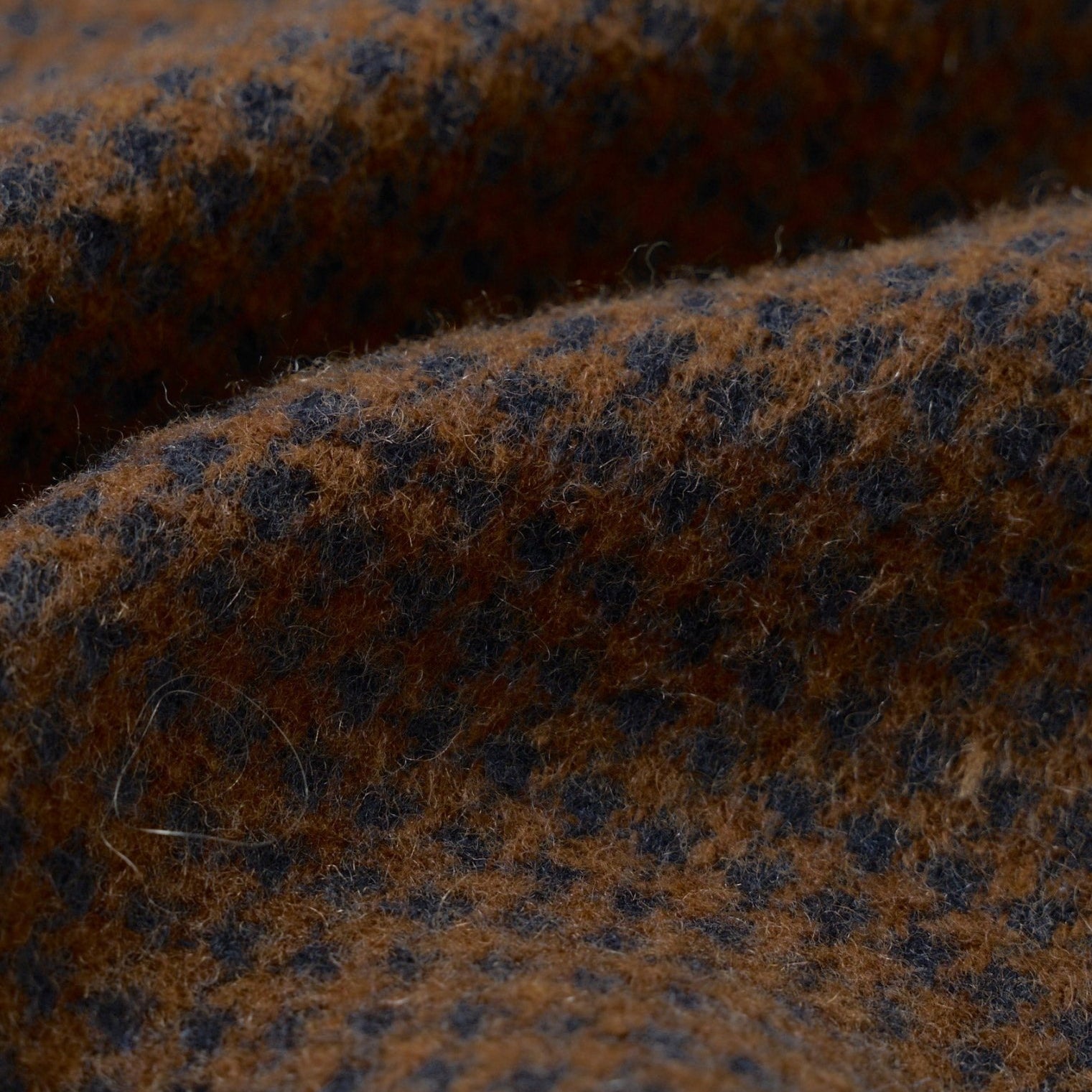 Universal Works Wool Tweed Mix Stan Coat Navy/Brown - Steranko Clothing Manchester
