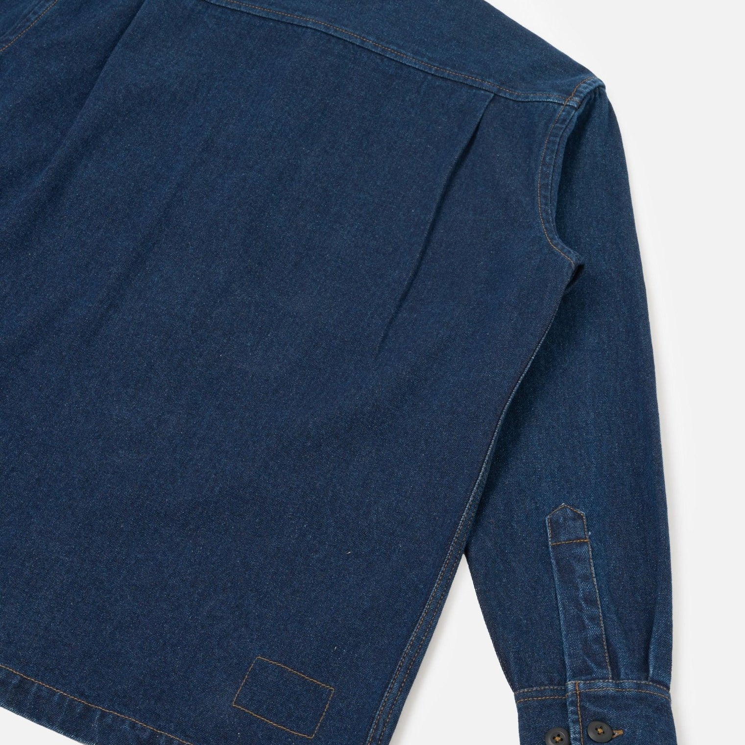 Universal Works Work Denim Fatigue Shirt Indigo - Steranko Clothing Manchester