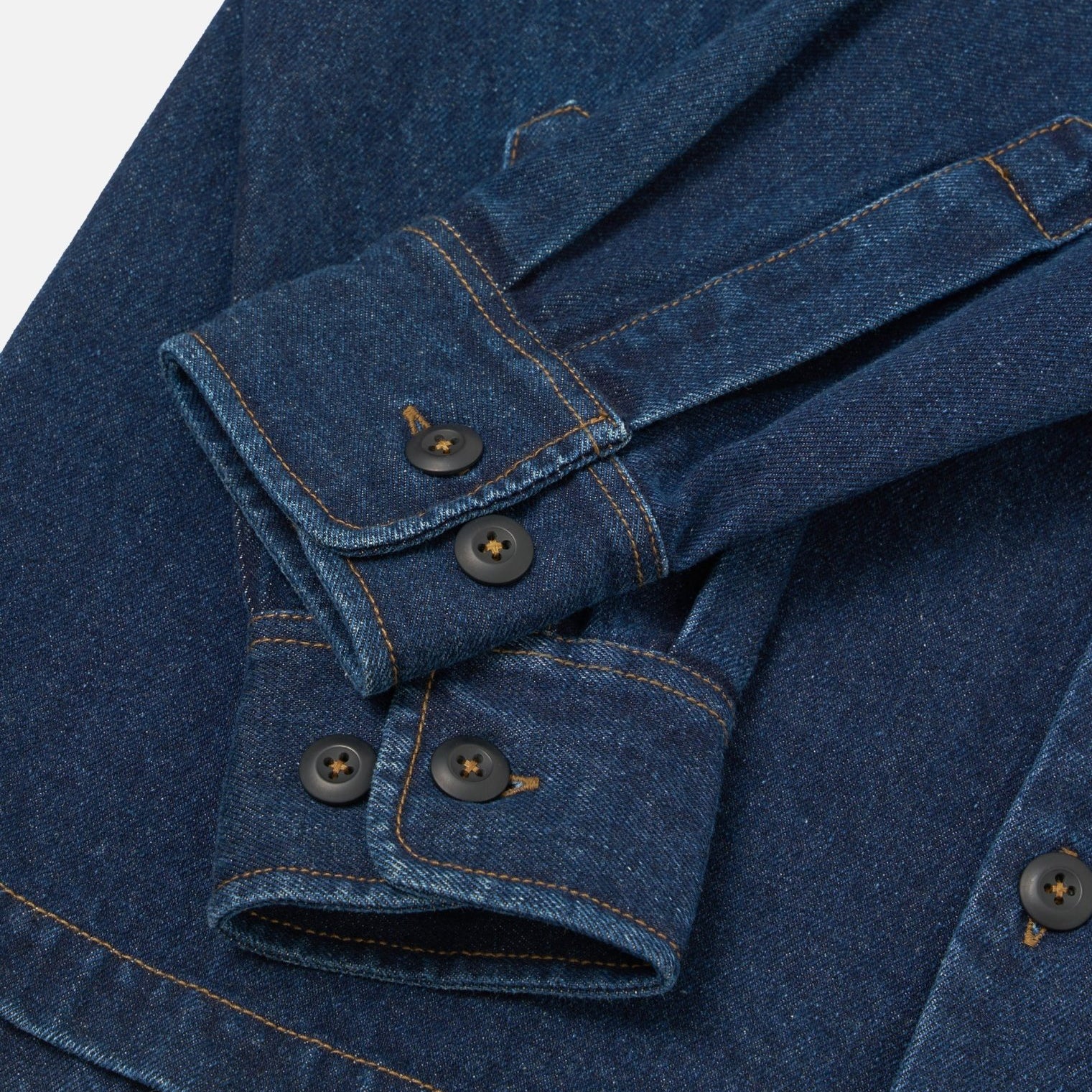 Universal Works Work Denim Fatigue Shirt Indigo - Steranko Clothing Manchester