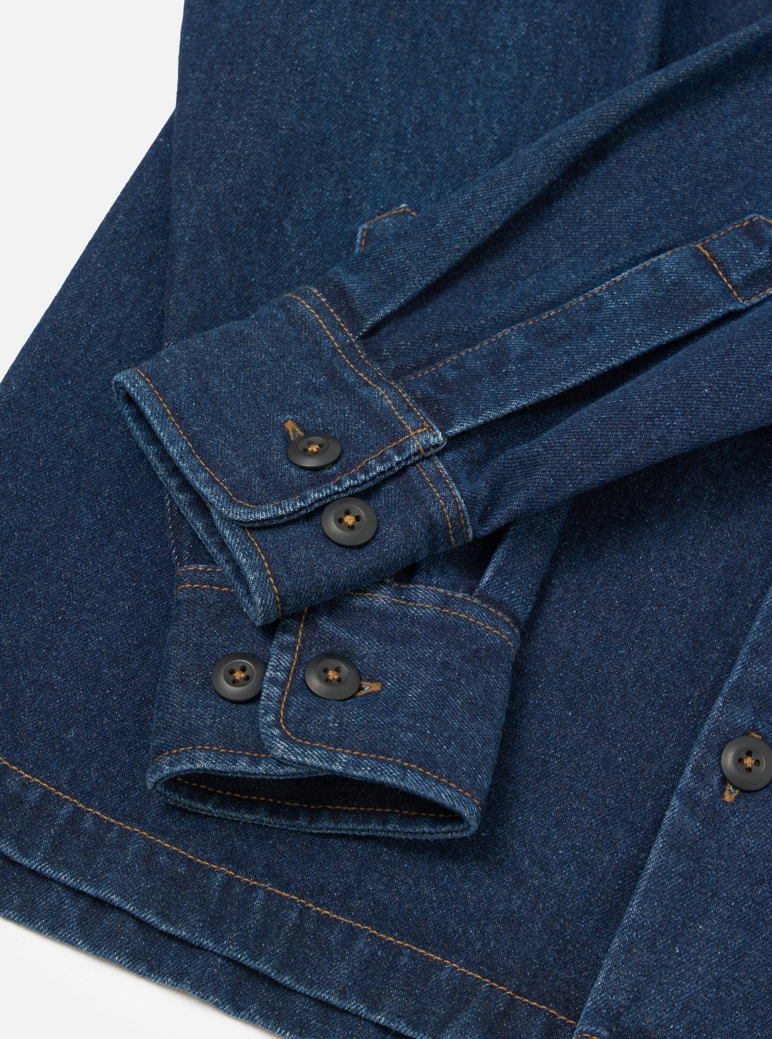 Universal Works Work Denim Fatigue Shirt Indigo - Steranko Clothing Manchester