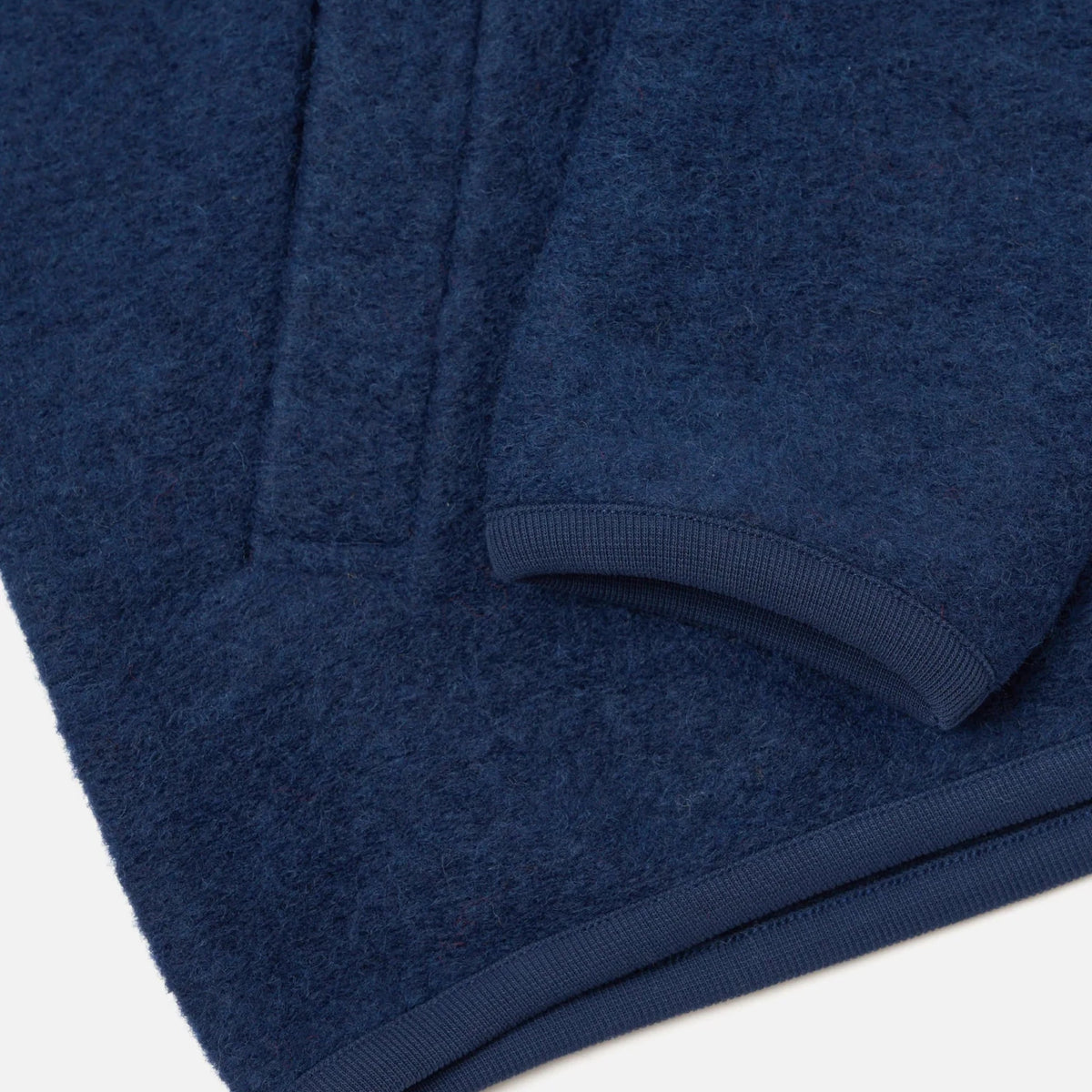 Universal Works Zip Bomber Wool Fleece Indigo - Steranko Clothing Manchester