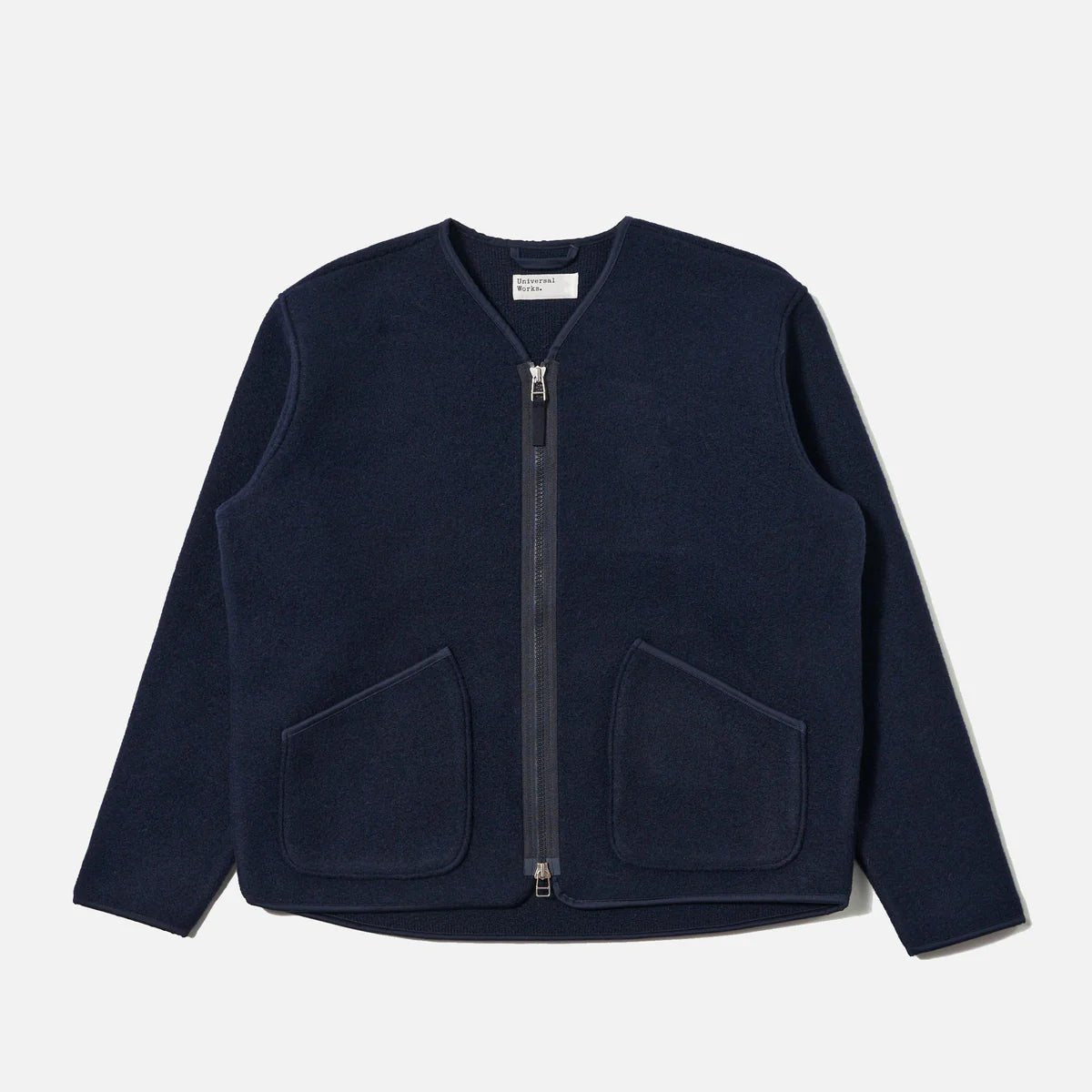 Universal Works Zip Liner Jacket Techno Melton Plain - Steranko Clothing Manchester