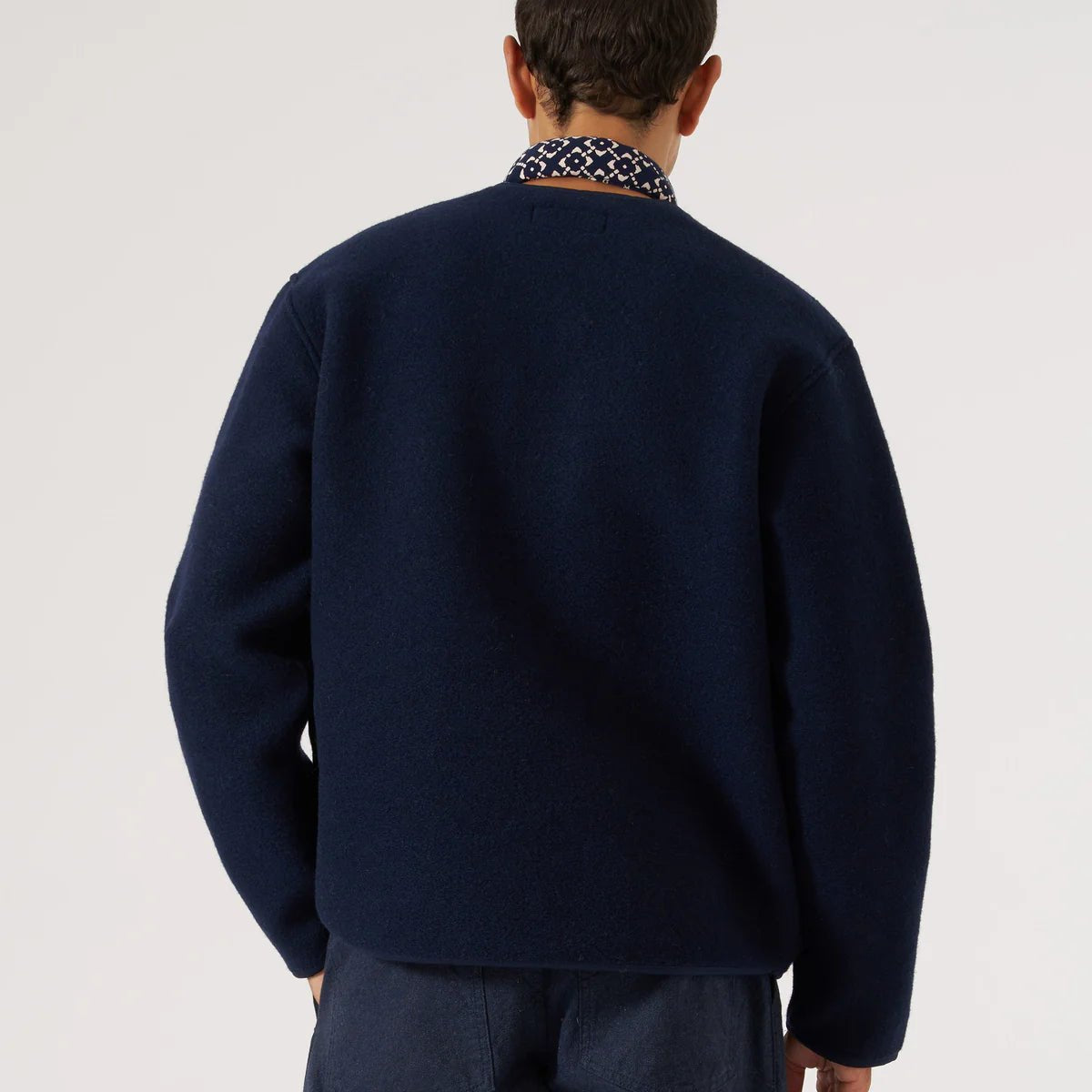 Universal Works Zip Liner Jacket Techno Melton Plain - Steranko Clothing Manchester