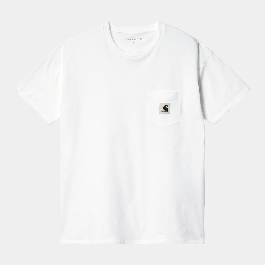 Carhartt W' SS Pocket T-Shirt Organic White