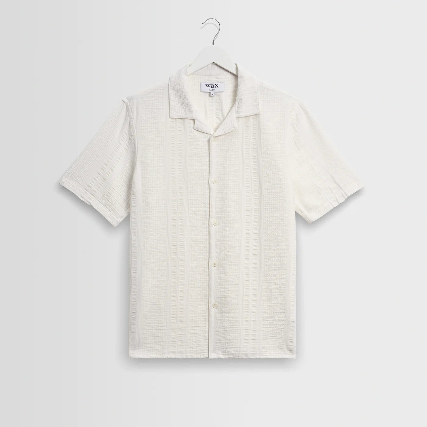 Wax Didcot Double Weave Seersucker Ecru - Steranko Clothing Manchester