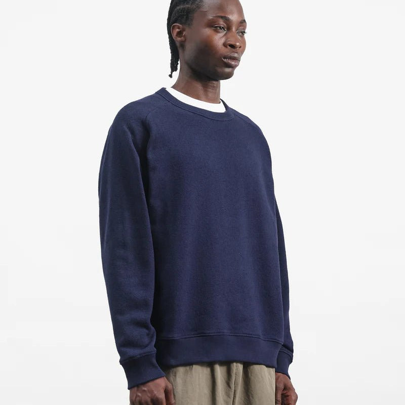 YMC Almost Grown Sweatshirt Navy - Steranko Clothing Manchester