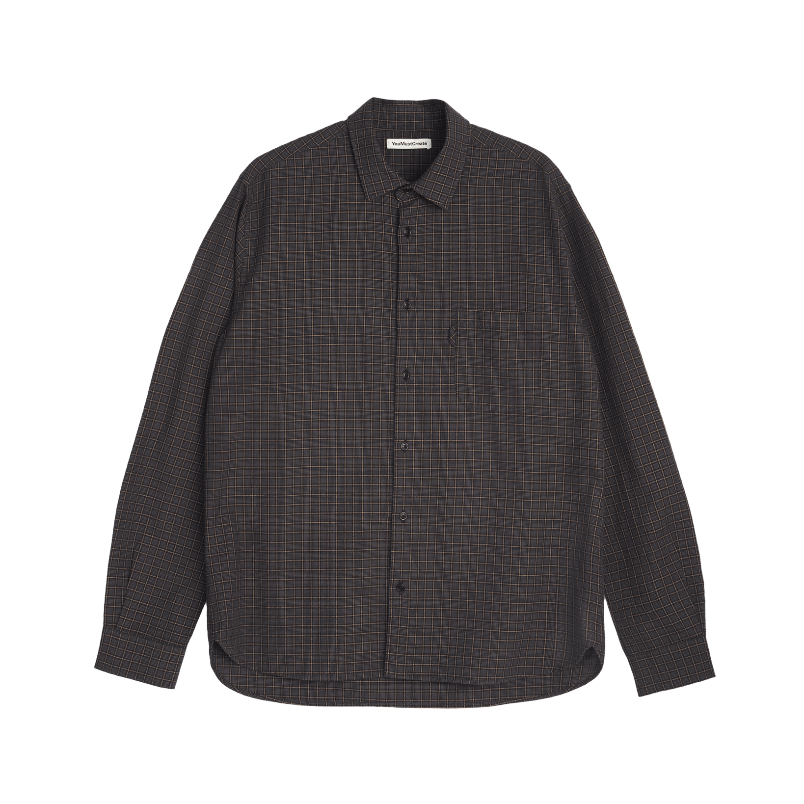 YMC Curtis Shirt Multi Grey - Steranko Clothing Manchester