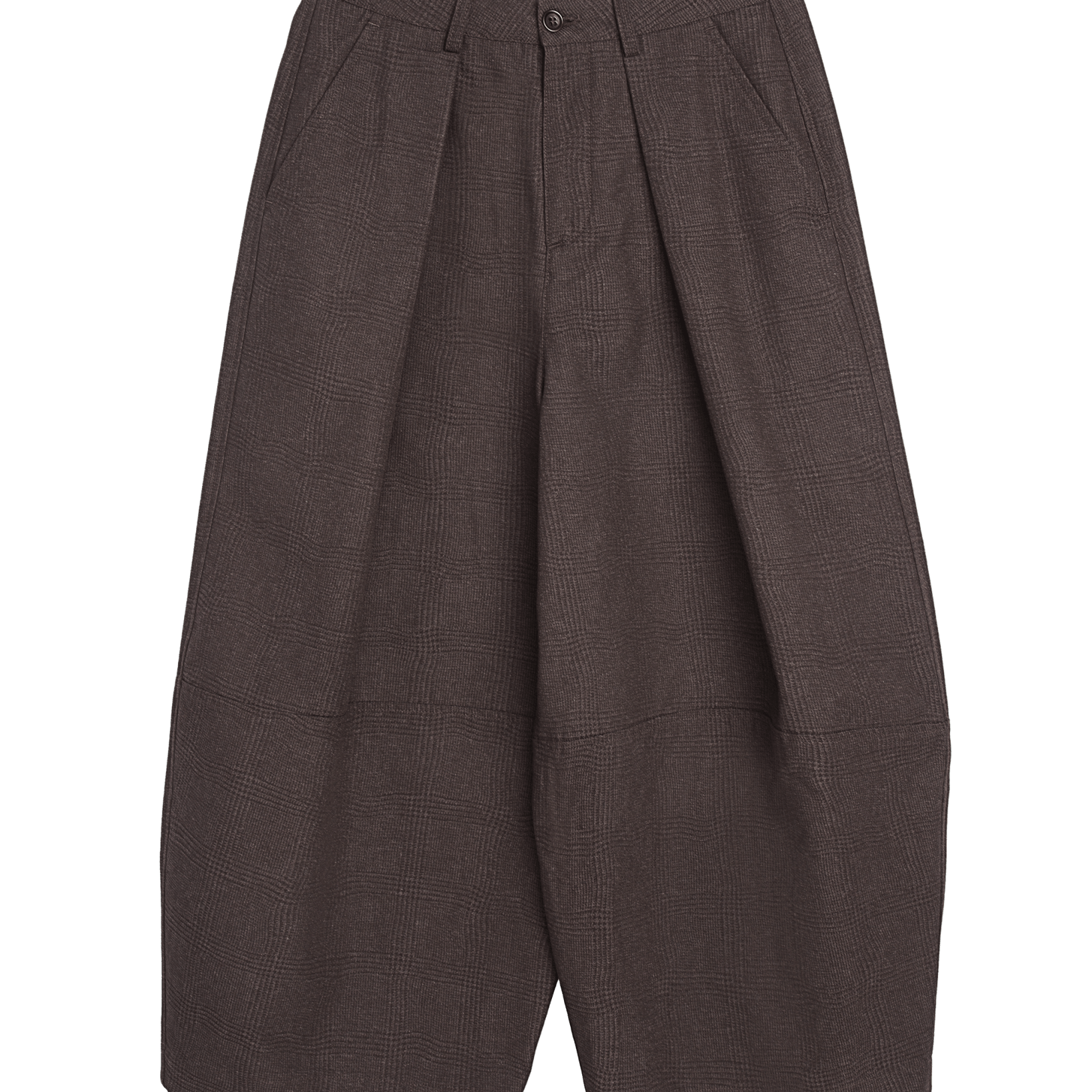 YMC Deadbeat Trouser Brown Wavy Jacquard - Steranko Clothing Manchester