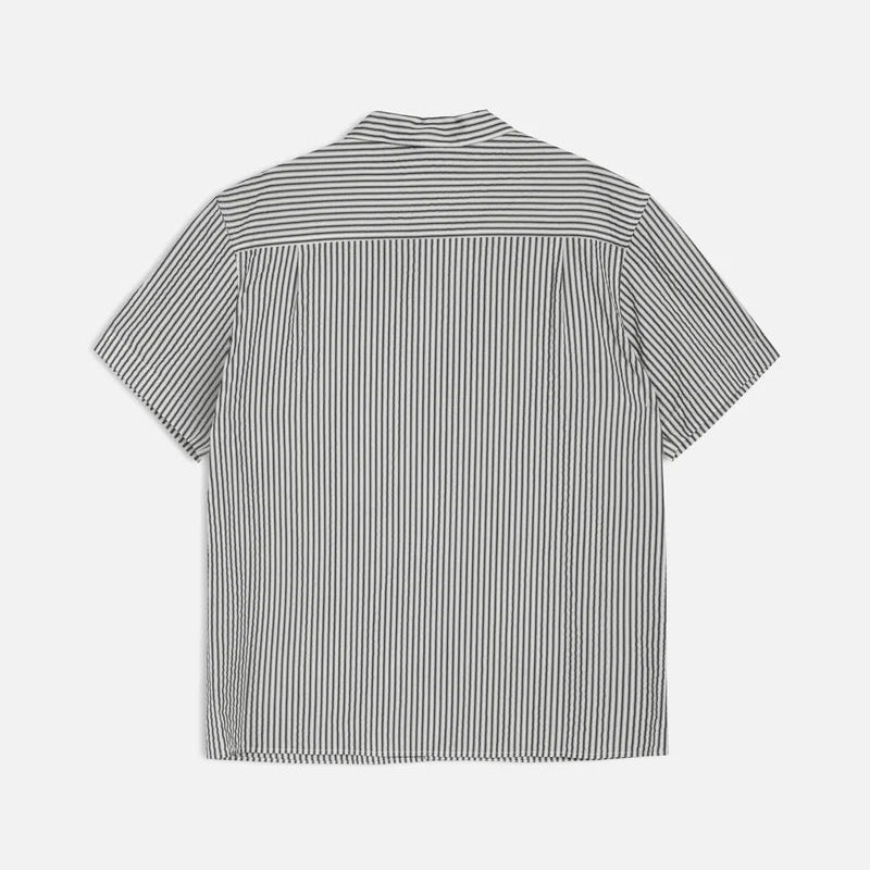 YMC Malick Shirt Black / Grey Multi - Steranko Clothing Manchester