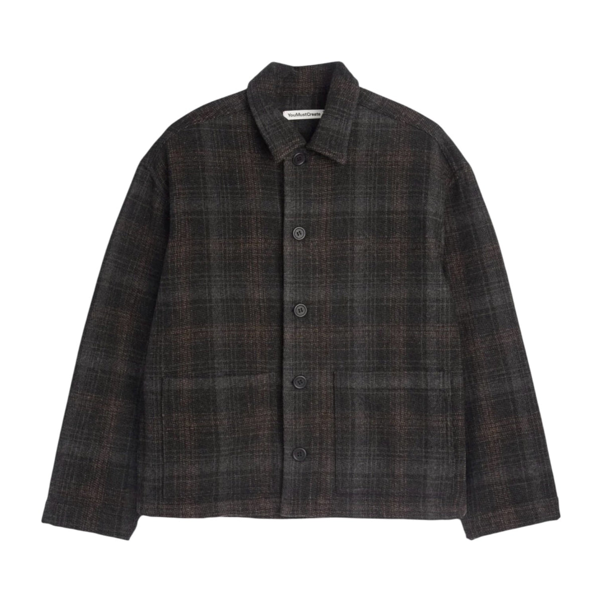 YMC PJ Overshirt Brown Multi - Steranko Clothing Manchester