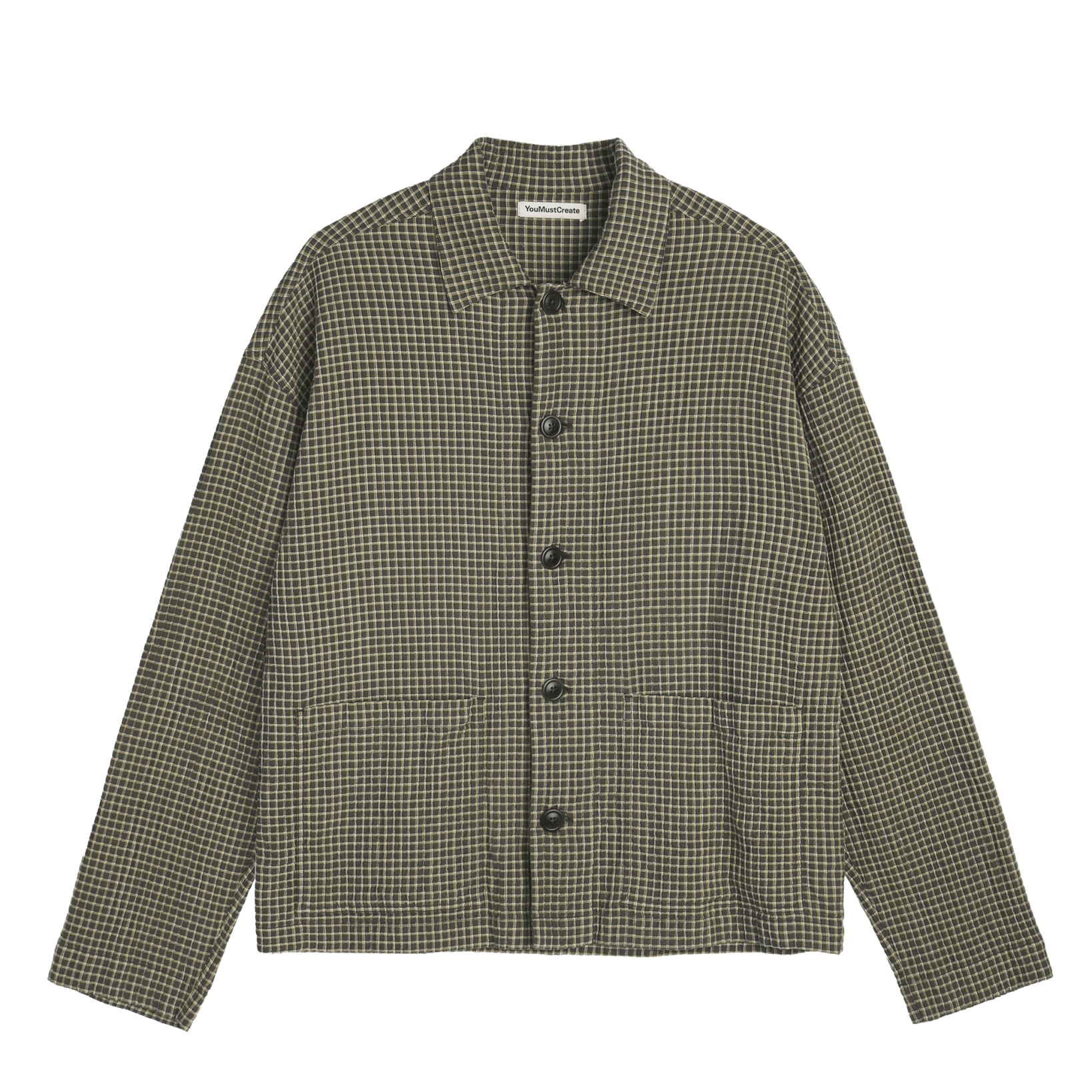 YMC PJ Overshirt Green Multi - Steranko Clothing Manchester