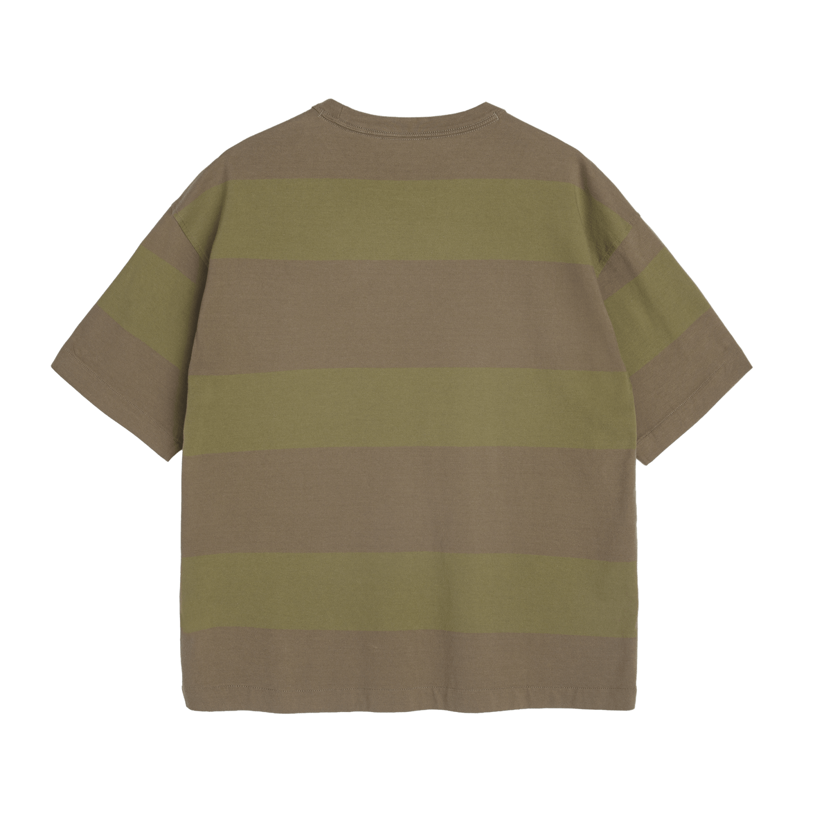 YMC Triple Wide Stripe T-Shirt Green Multi - Steranko Clothing Manchester