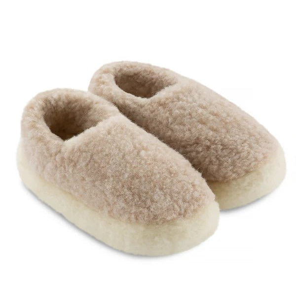 Yoko Wool Slippers Beige - Steranko Clothing Manchester