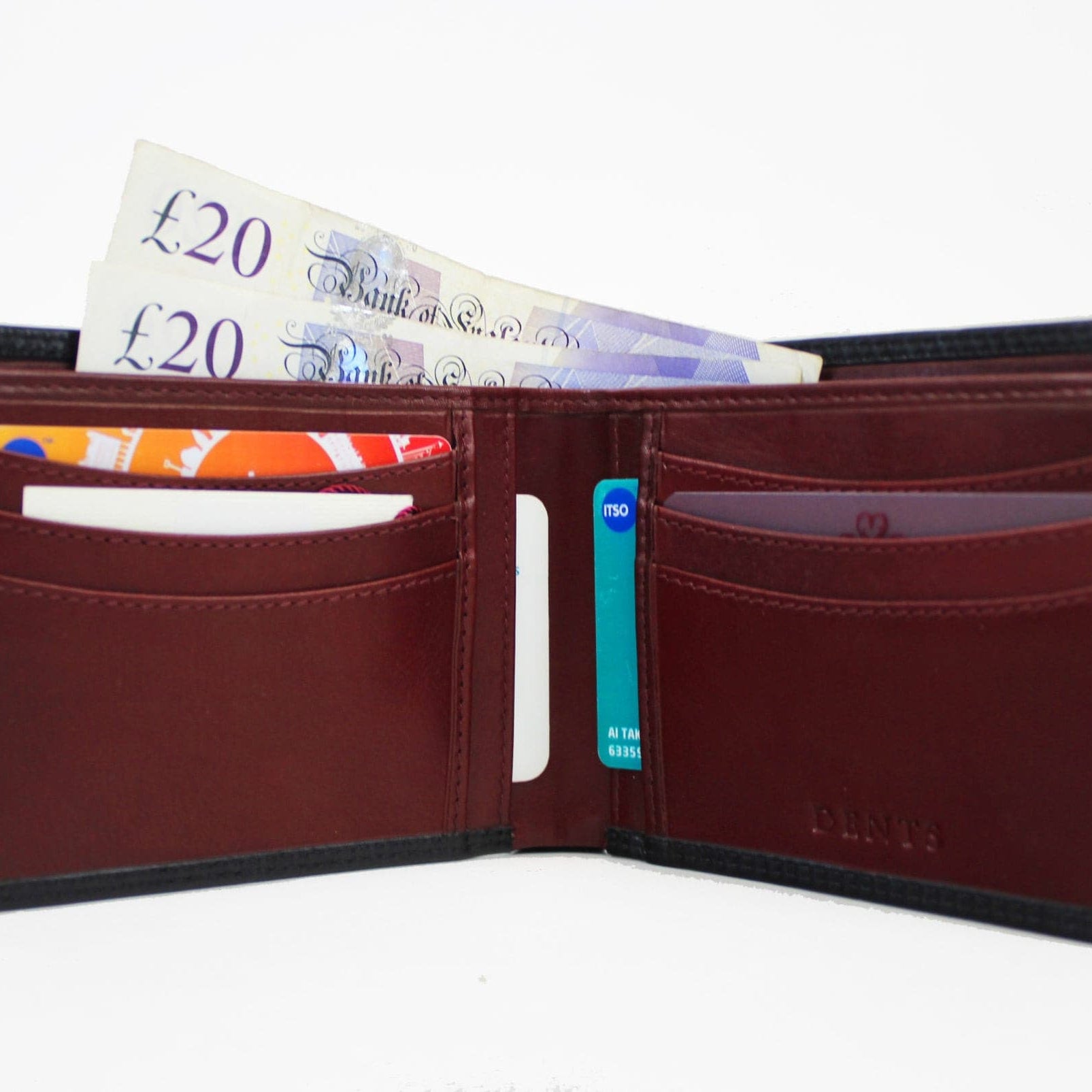 Dents Wallet Black / Claret 5201 - Steranko Clothing Manchester