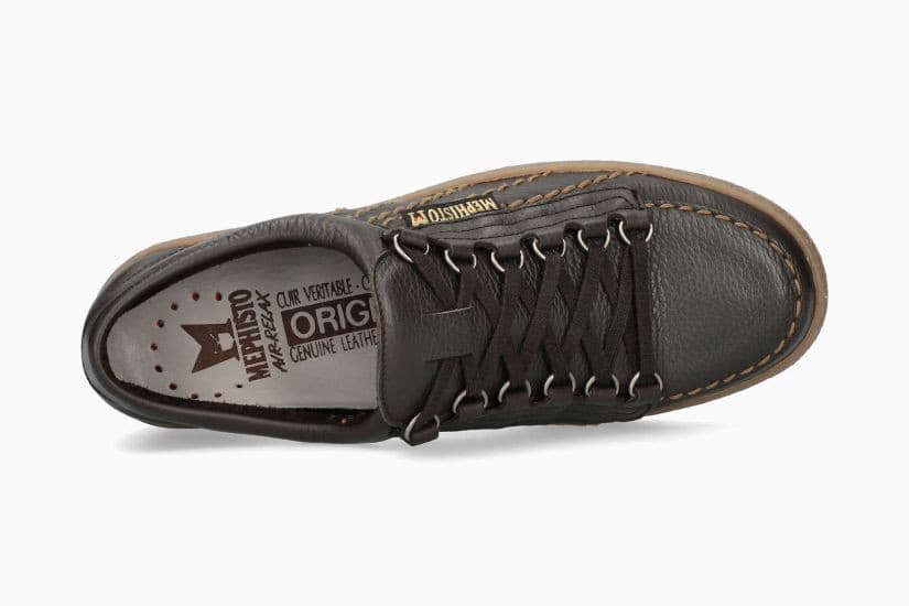 Mephisto Rainbow Dark Brown Oregon Leather - Steranko Clothing Manchester
